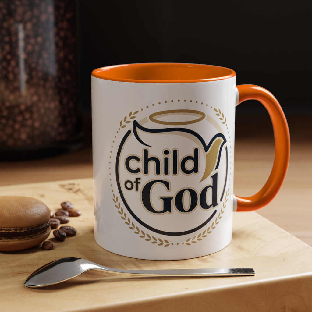 Child of God Accent Coffee Mug — 11/15 oz Christian Faith Ceramic Mug