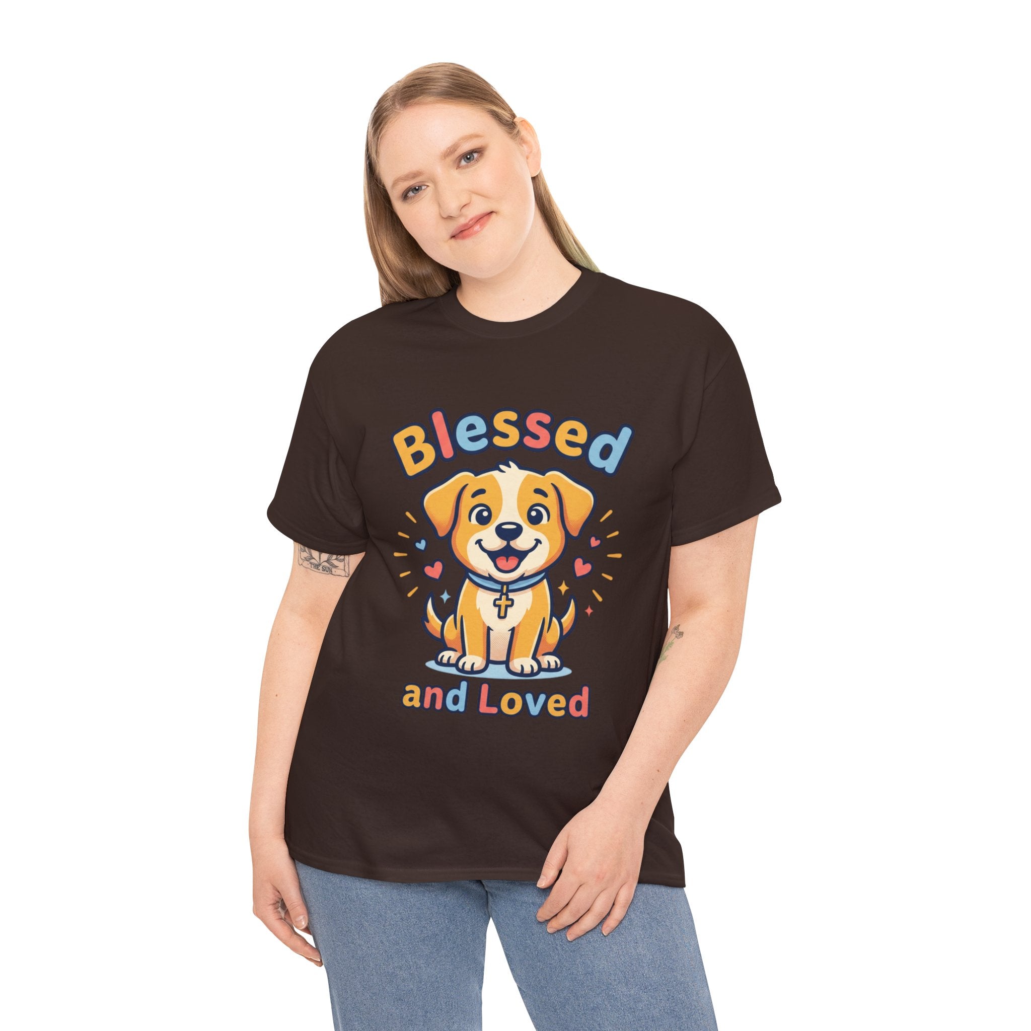 Blessed and Loved Puppy T-Shirt — Cute Dog Graphic Tee for Pet Lovers