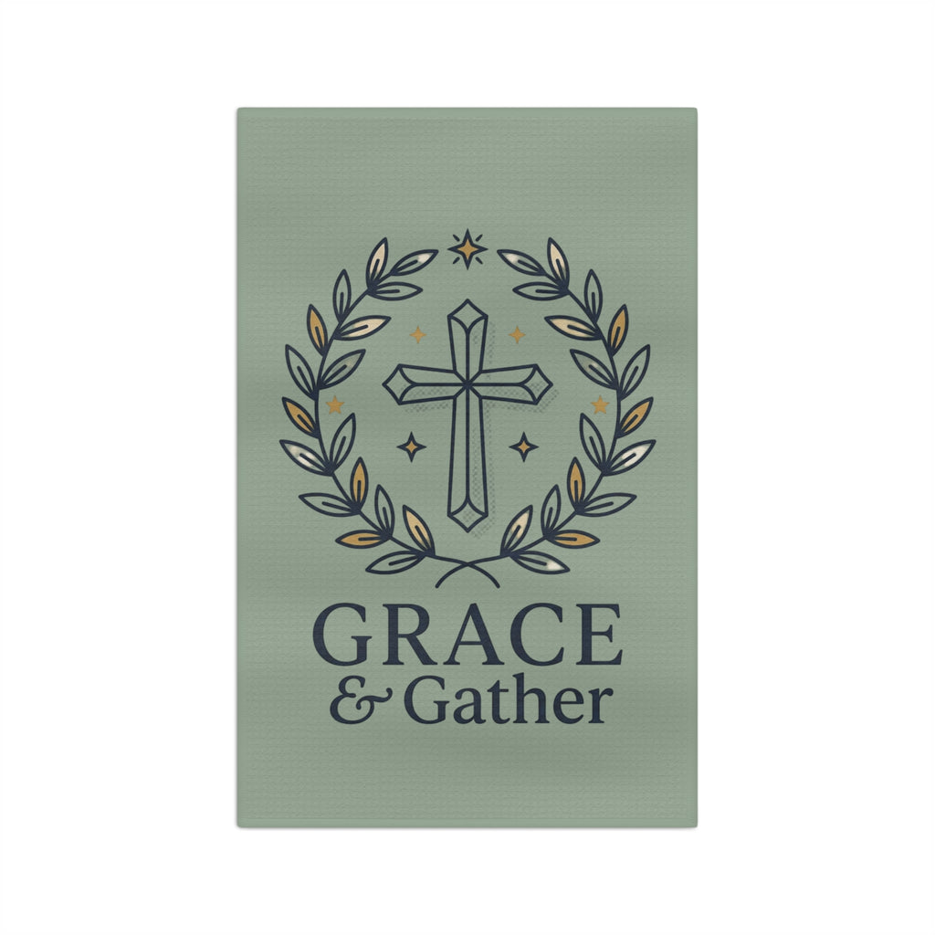 Tea Towel — "Grace and Gather" Kitchen Towel