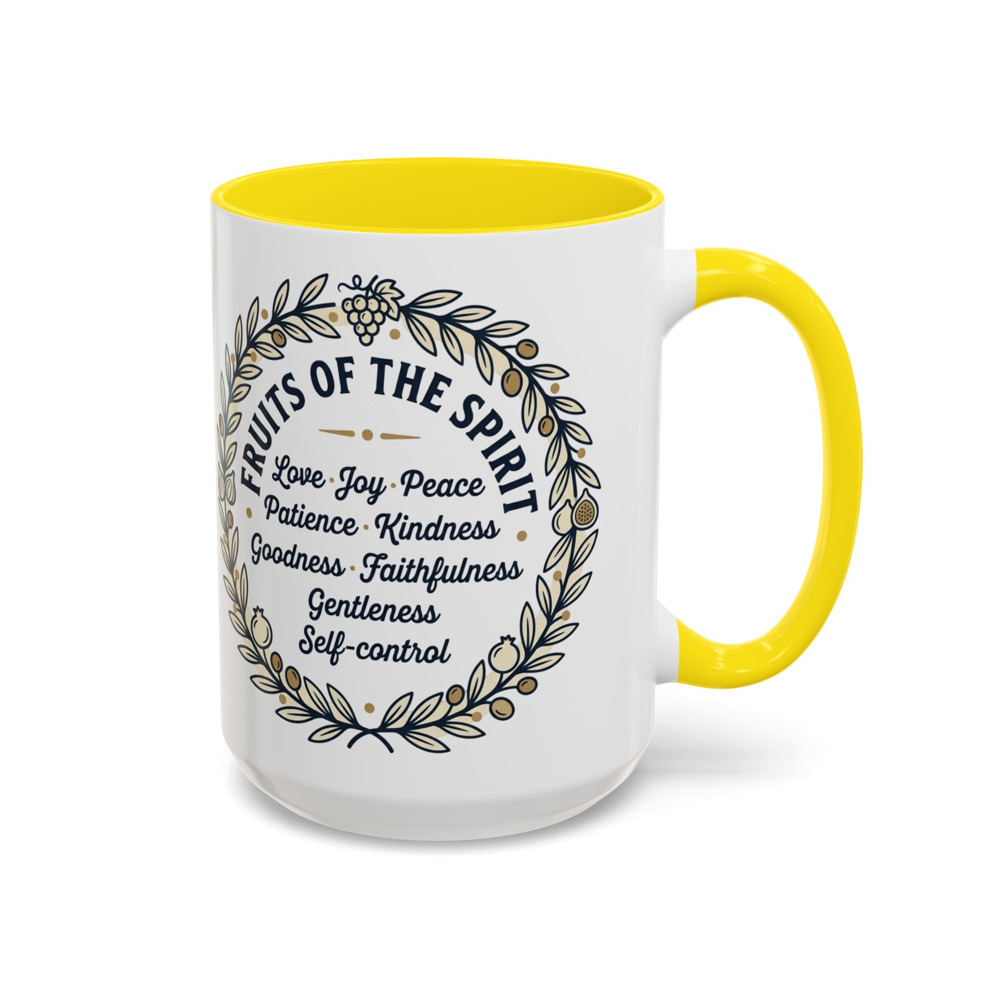 Fruits of the spirit Script Mug | Accent Coffee Mug