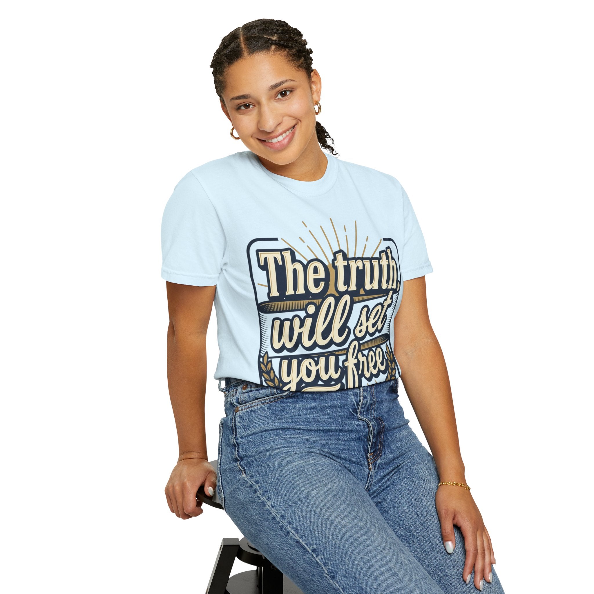 T-Shirt — "The Truth Will Set You Free" Inspirational Graphic Tee