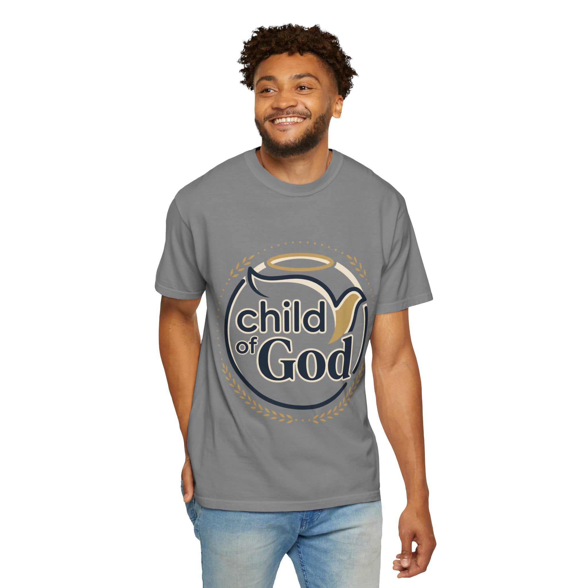 Child of God T‑Shirt — Faith Christian Tee with Dove & Halo