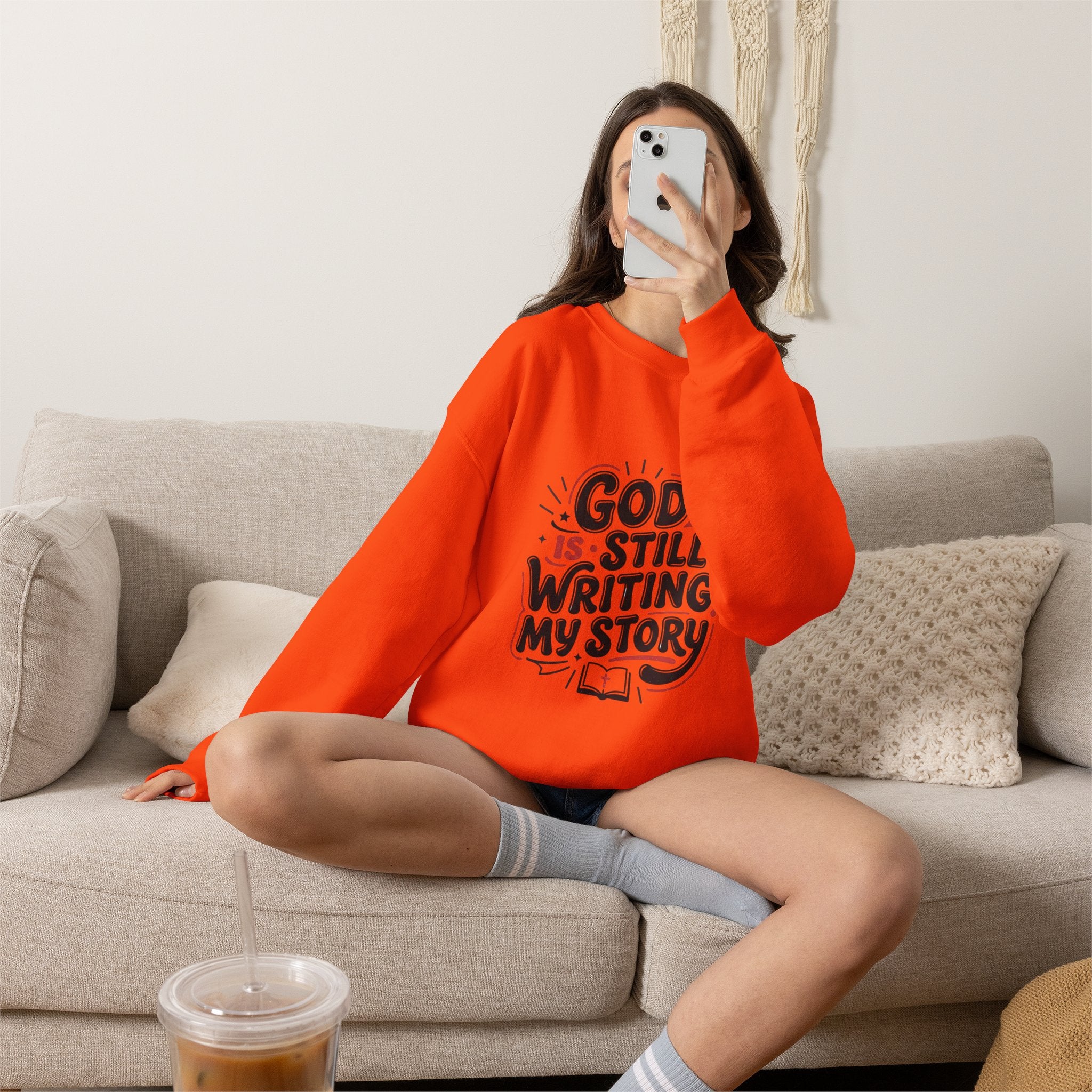 God Is Still Writing My Story Sweatshirt | Christian encouragement, groovy scripture