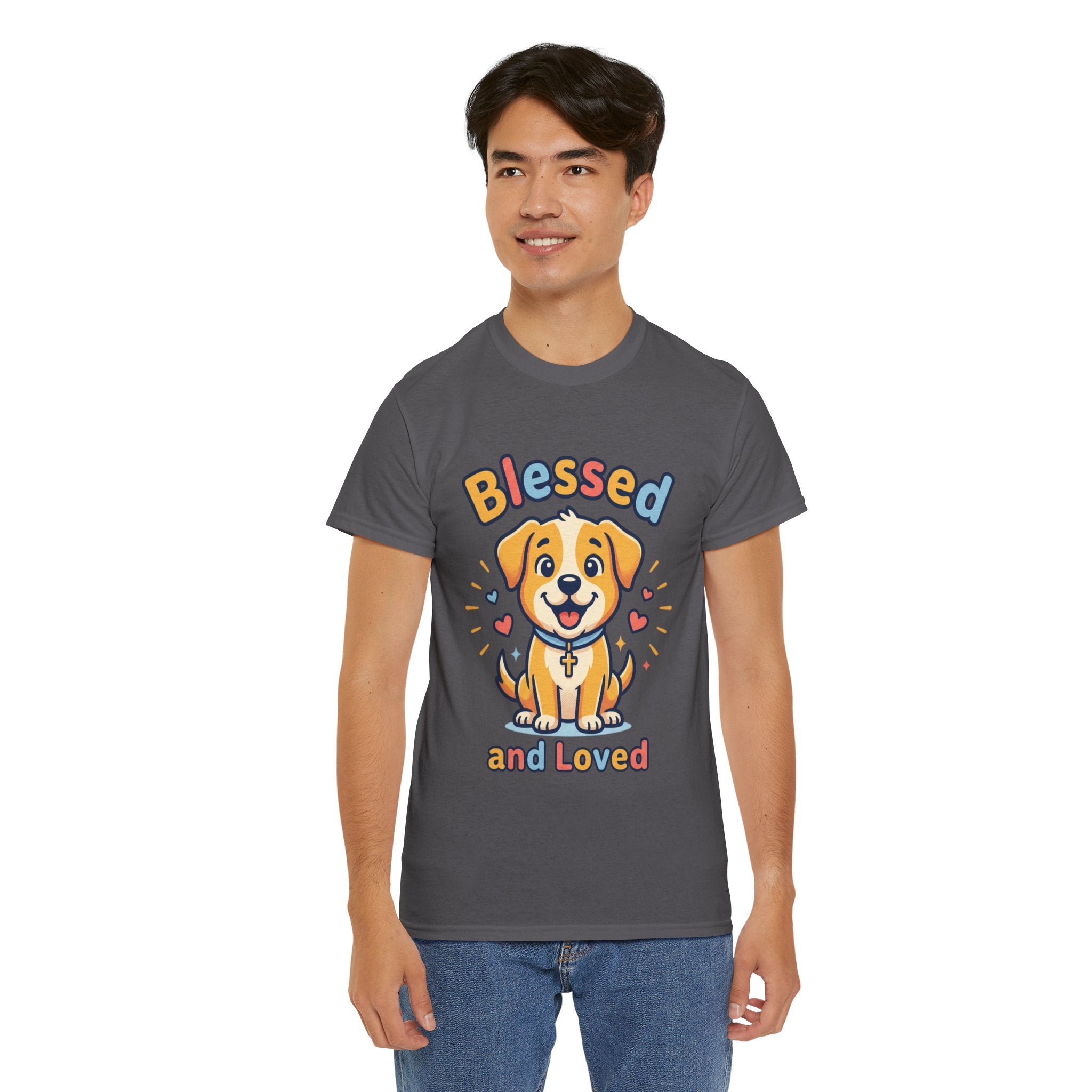 Blessed and Loved Puppy T-Shirt — Cute Dog Graphic Tee for Pet Lovers