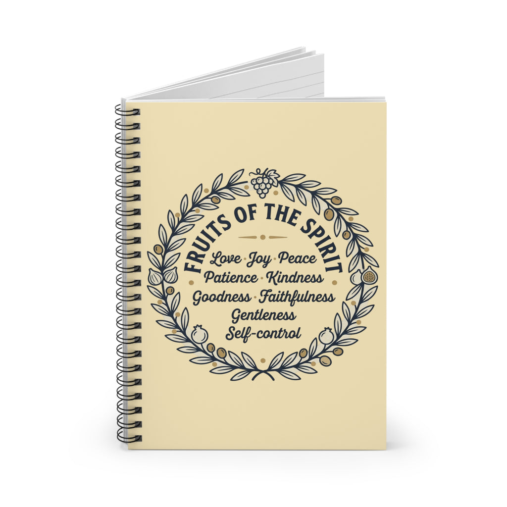 Fruits of the Spirit Wreath Spiral Notebook | Ruled Journal