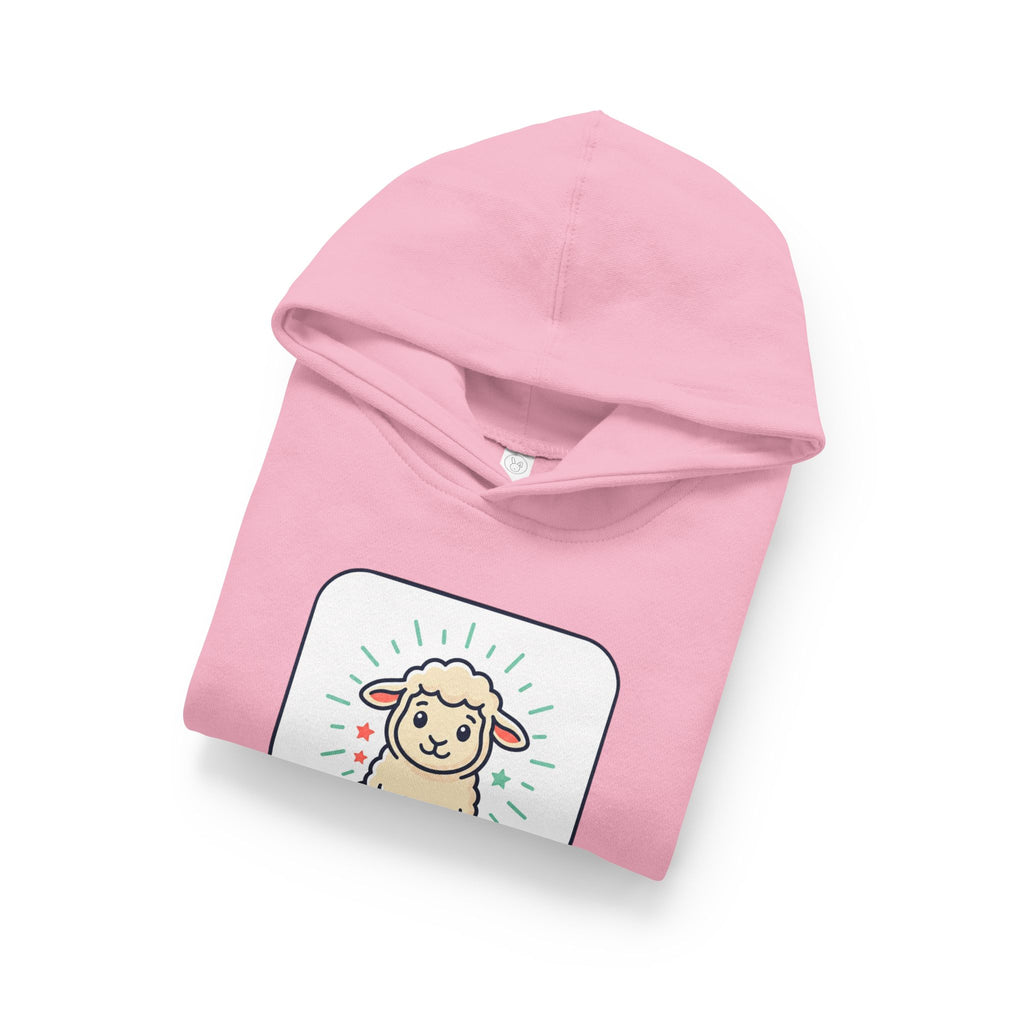 Loved & Blessed Lamb toddler hoodie | Cute lamb illustration pullover