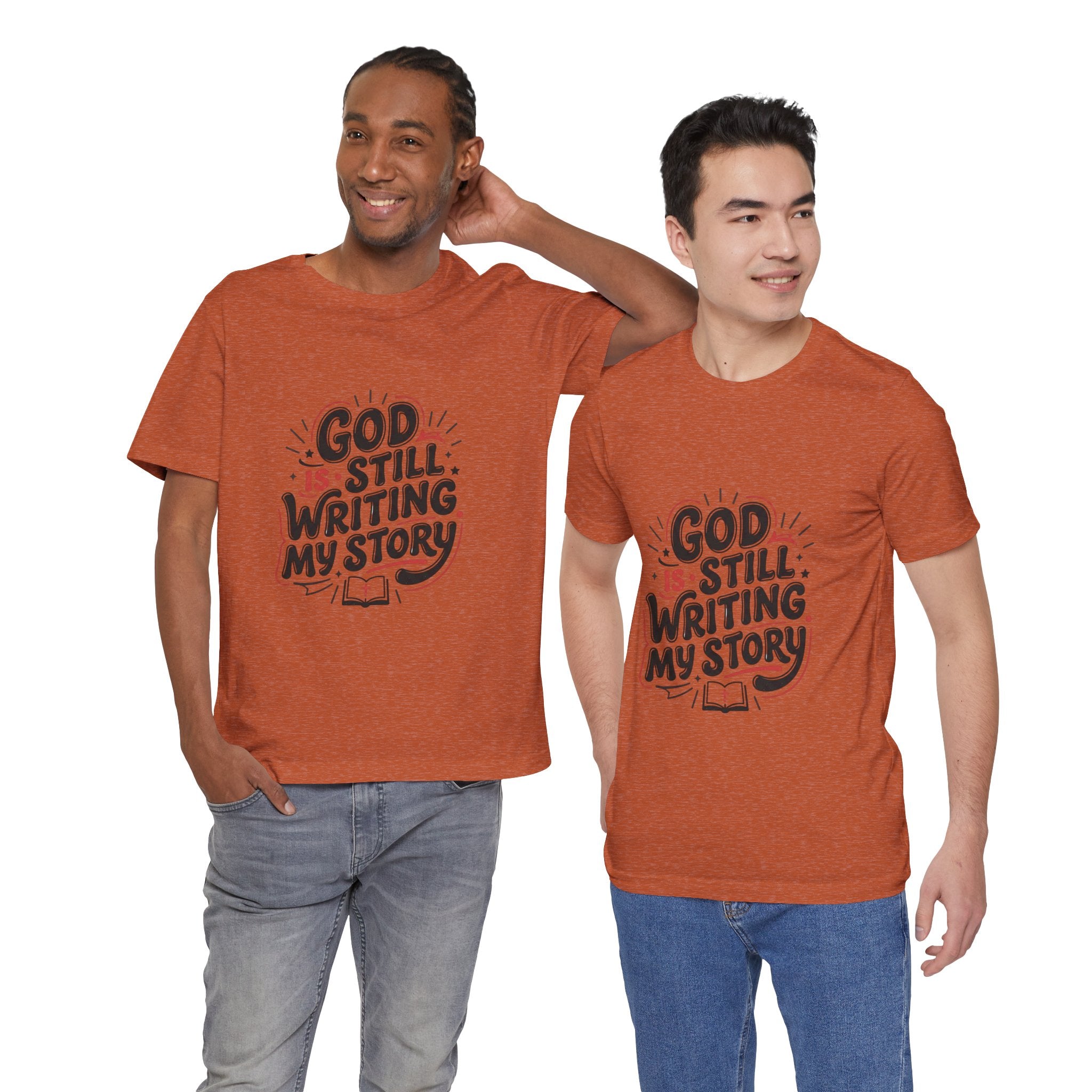 God Is Still Writing My Story T-Shirt | Christian encouragement, pastel groovy scripture