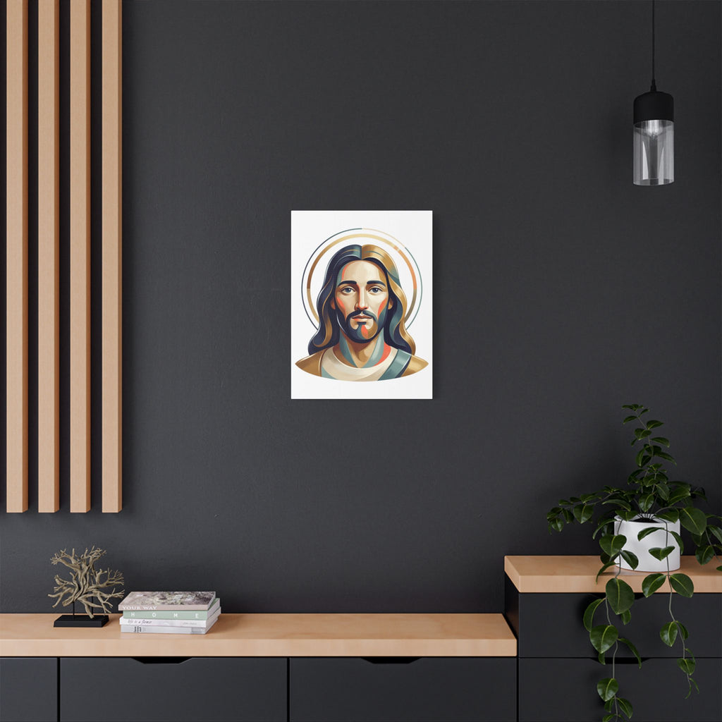 Jesus Portrait Satin Canvas