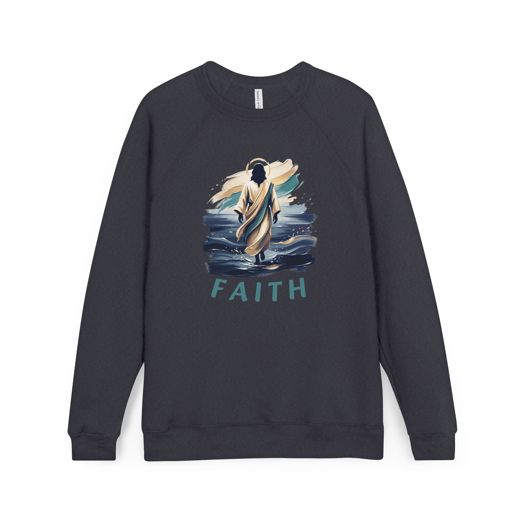 Christian walking on water Sweatshirt — "Faith"
