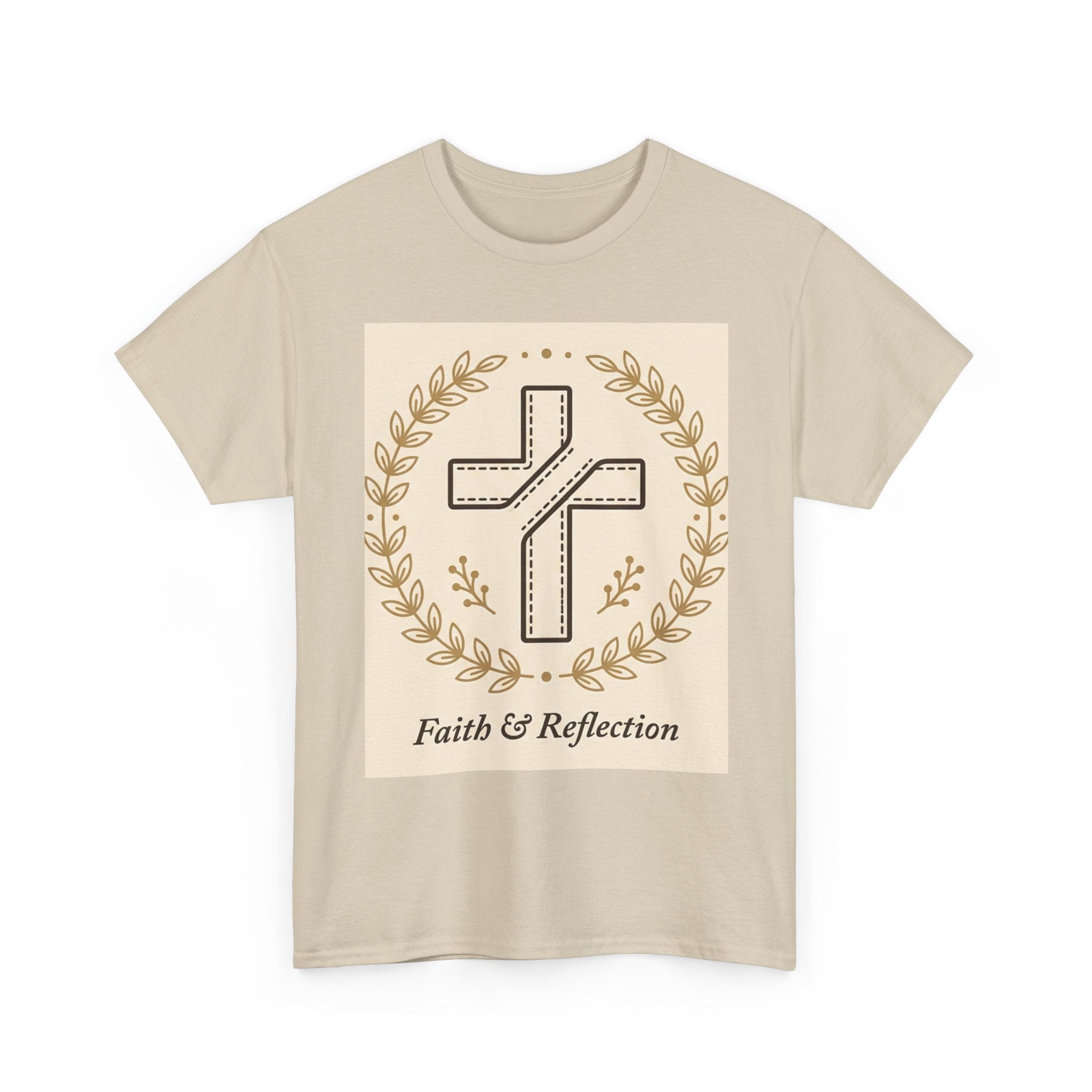 Faith & Reflection Cross T-Shirt | Christian Scripture Tee