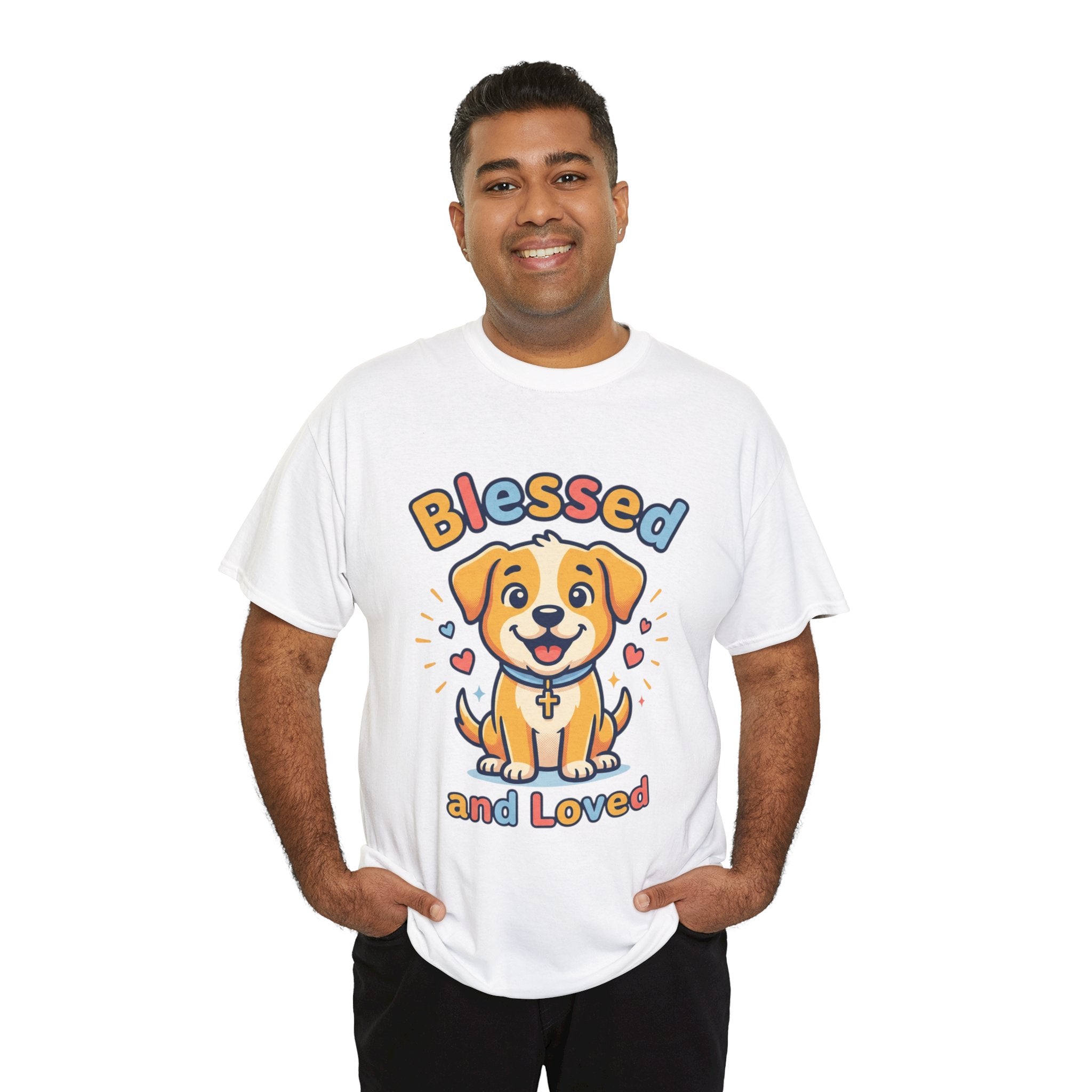 Blessed and Loved Puppy T-Shirt — Cute Dog Graphic Tee for Pet Lovers