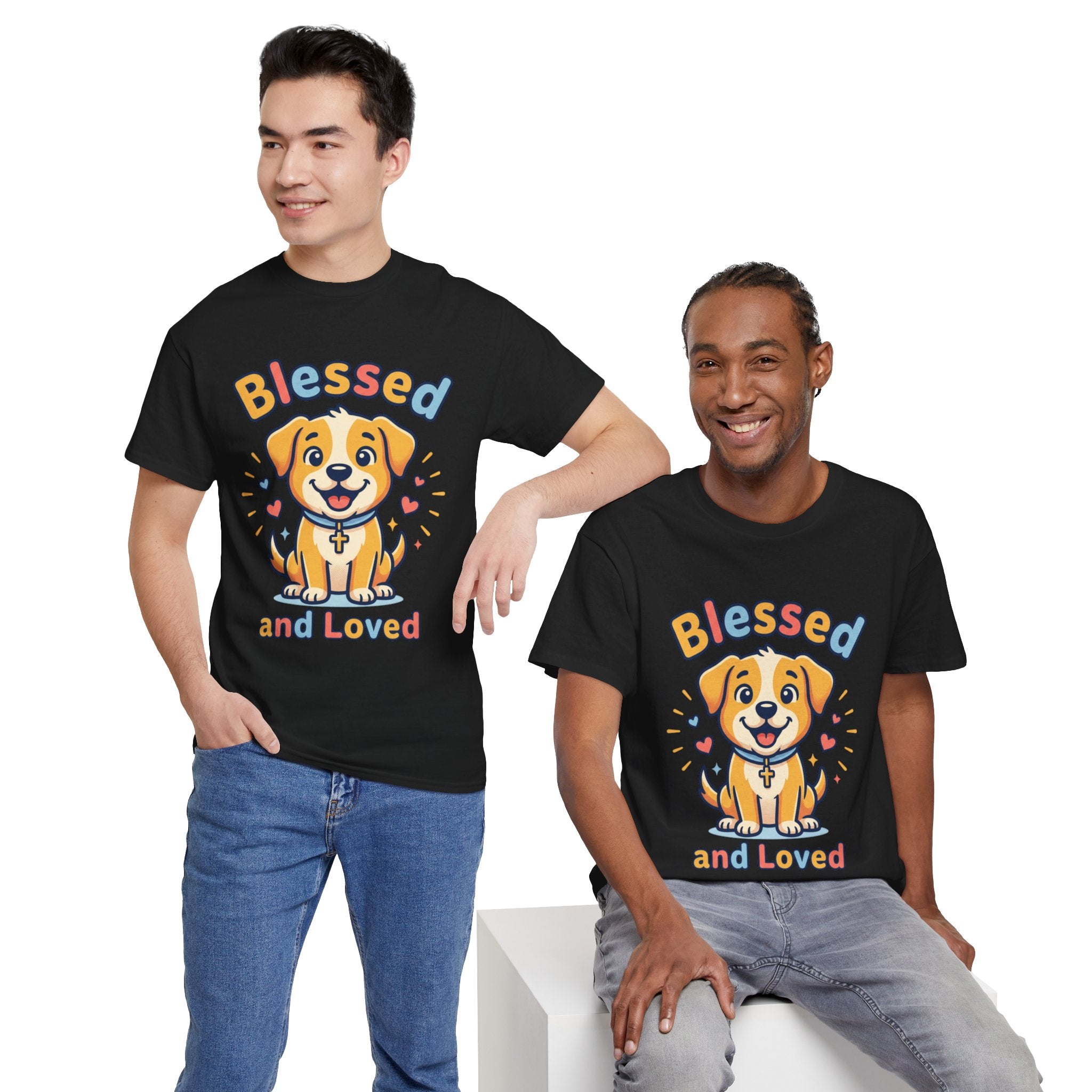 Blessed and Loved Puppy T-Shirt — Cute Dog Graphic Tee for Pet Lovers