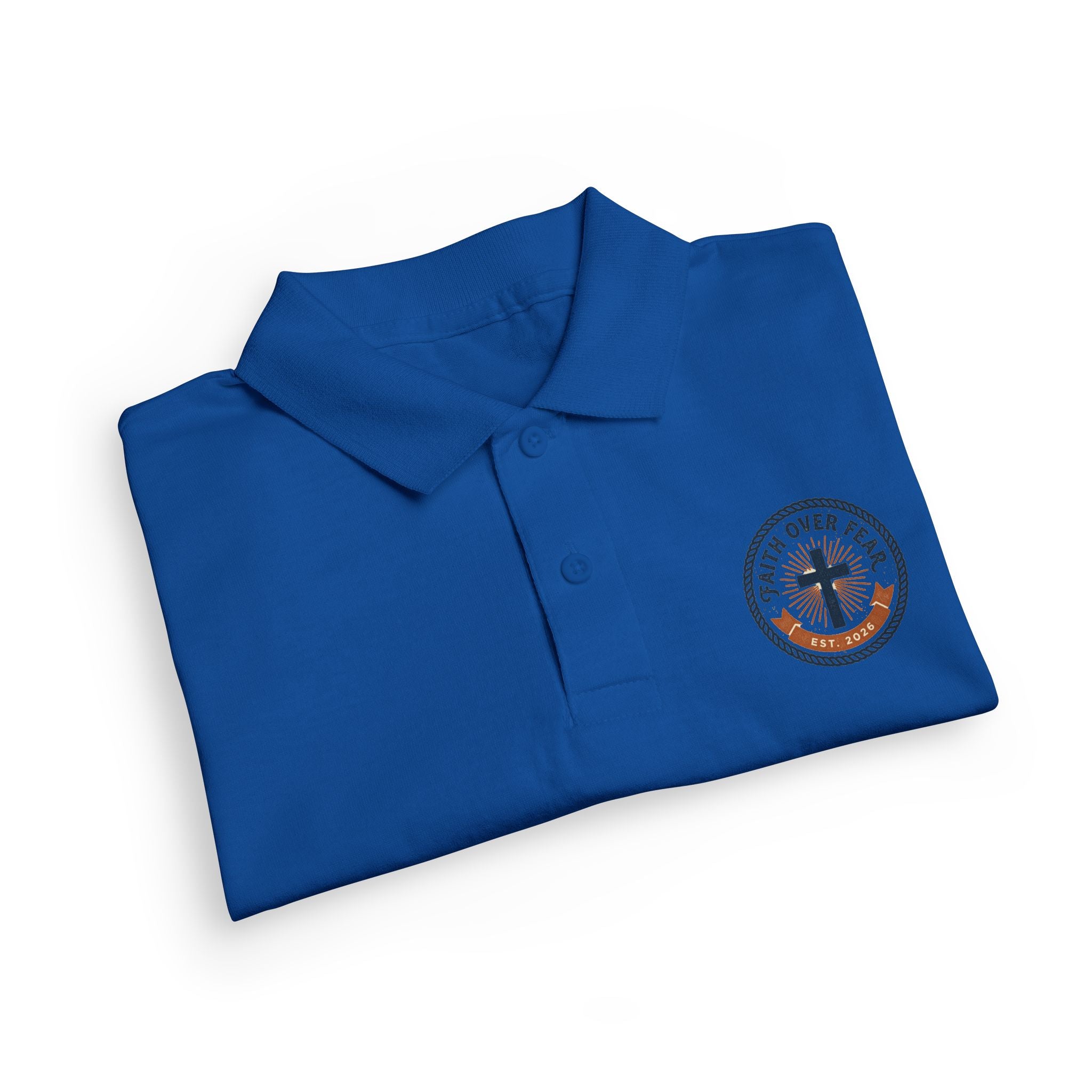 Faith over Fear design Youth Polo