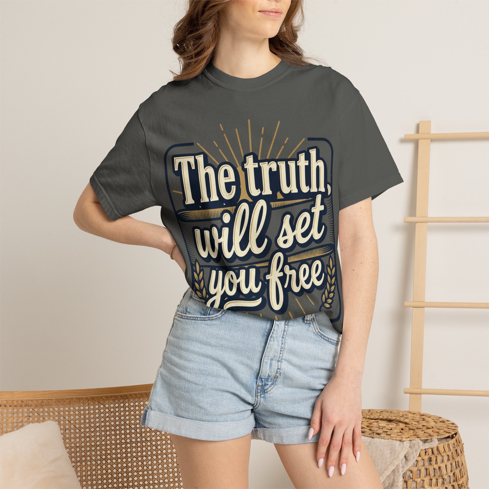 T-Shirt — "The Truth Will Set You Free" Inspirational Graphic Tee