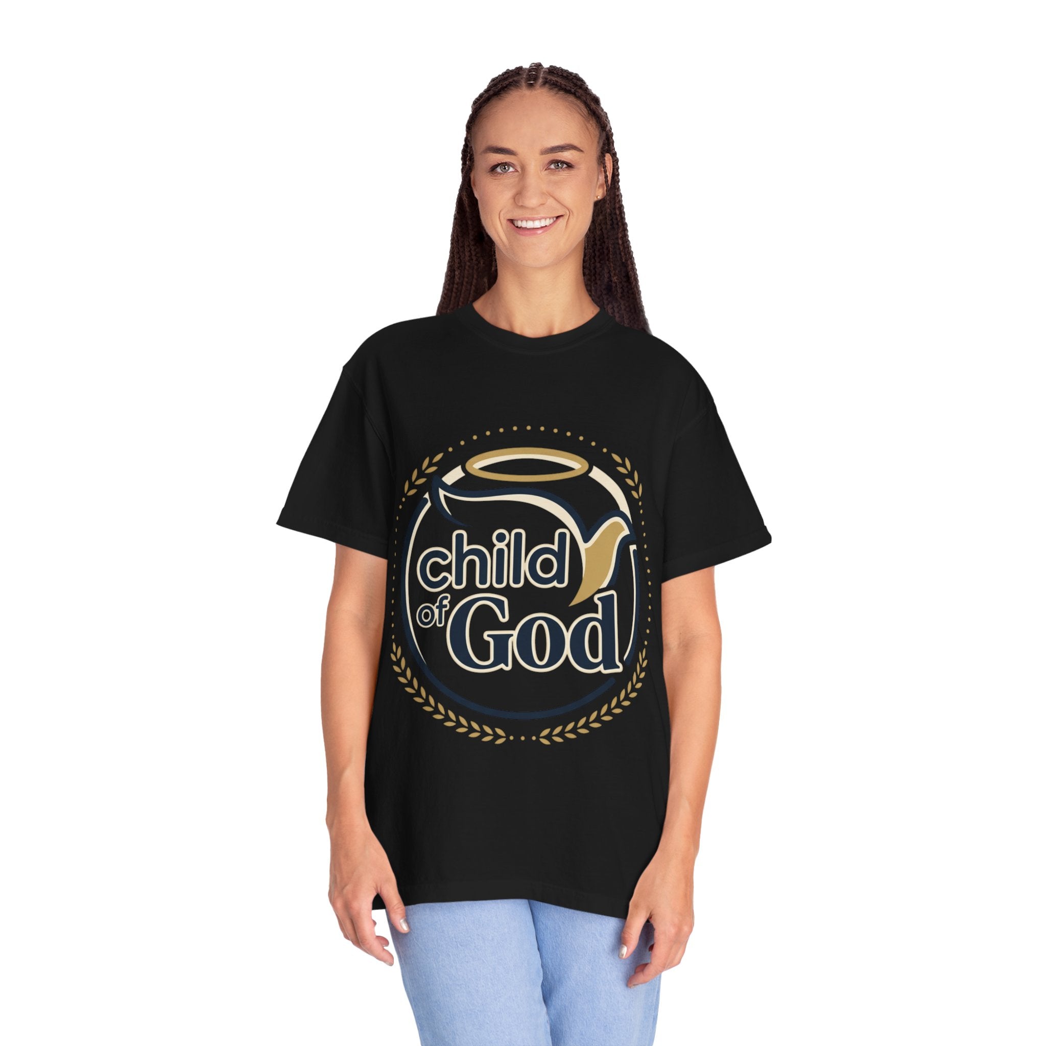 Child of God T‑Shirt — Faith Christian Tee with Dove & Halo