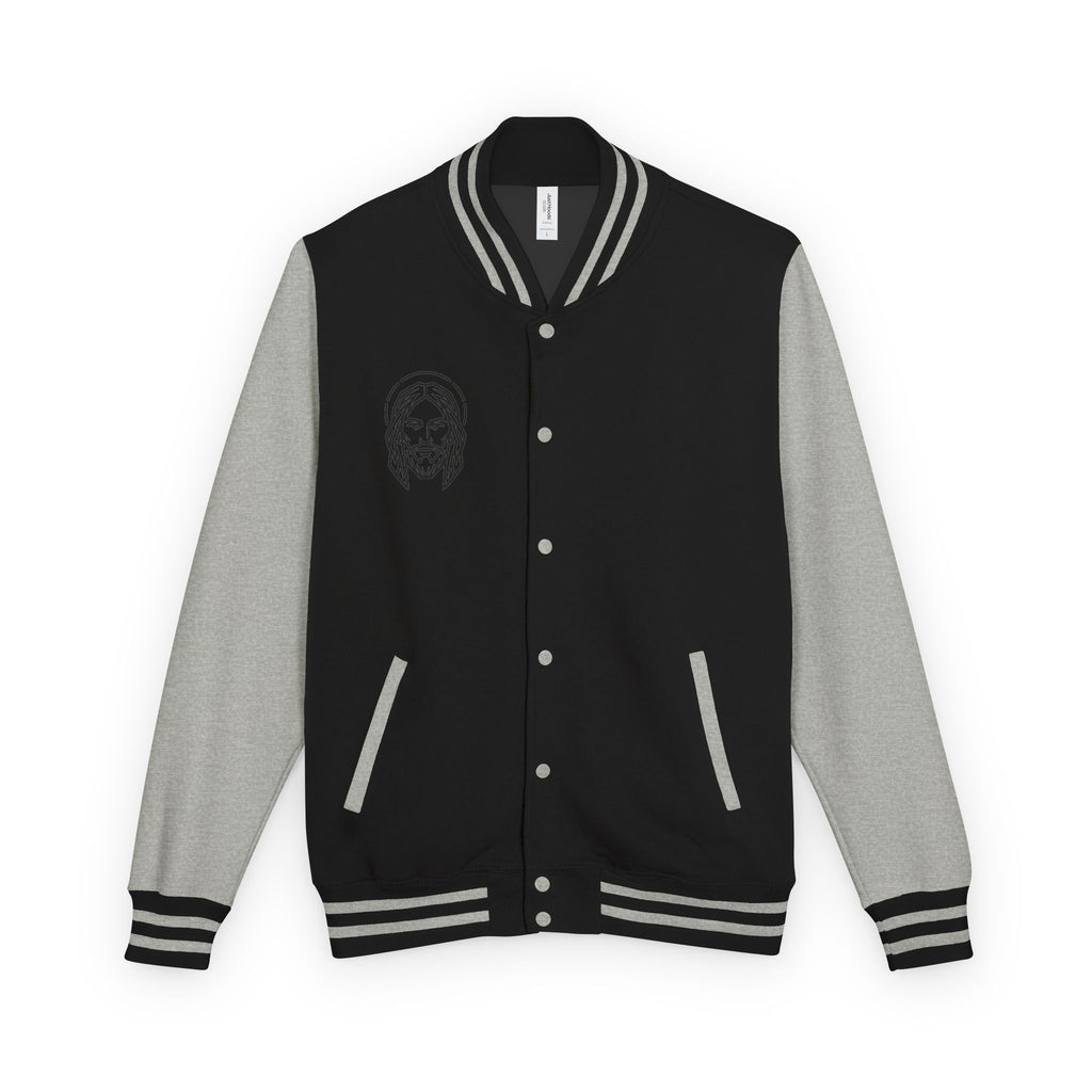 Christ Emblem Letterman Jacket | Red White Varsity