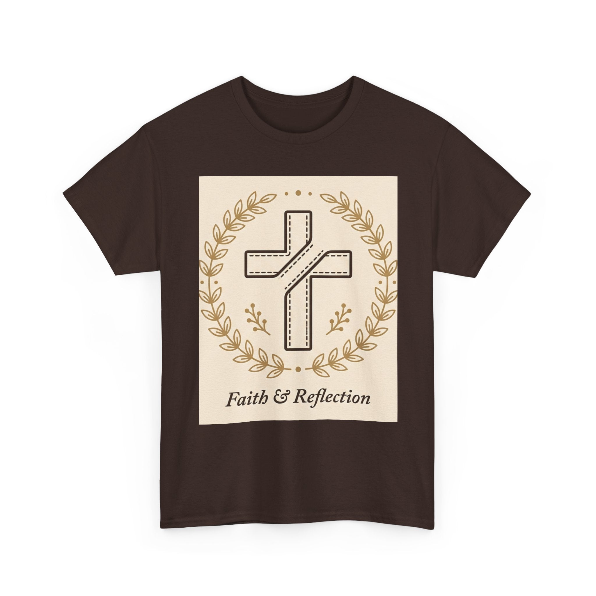 Faith & Reflection Cross T-Shirt | Christian Scripture Tee