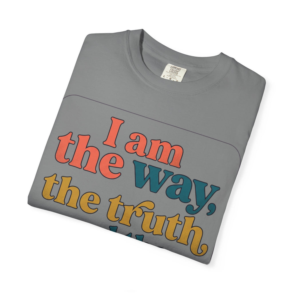 Christian T-Shirt — "I Am the Way, the Truth, and the Life" Retro Scripture Tee (John 14:6)