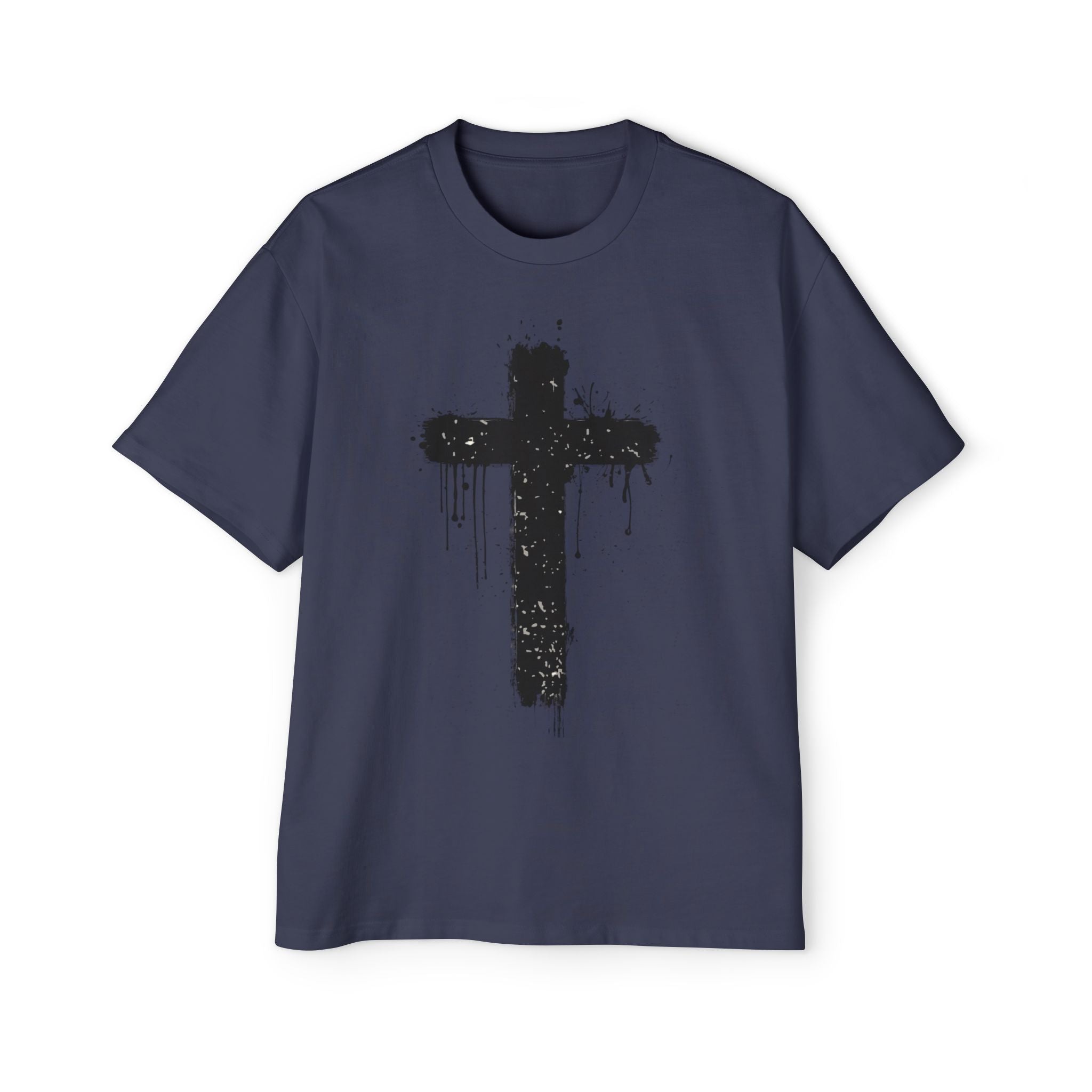 Dripping Paint Cross T-Shirt | Grunge Christian Tee
