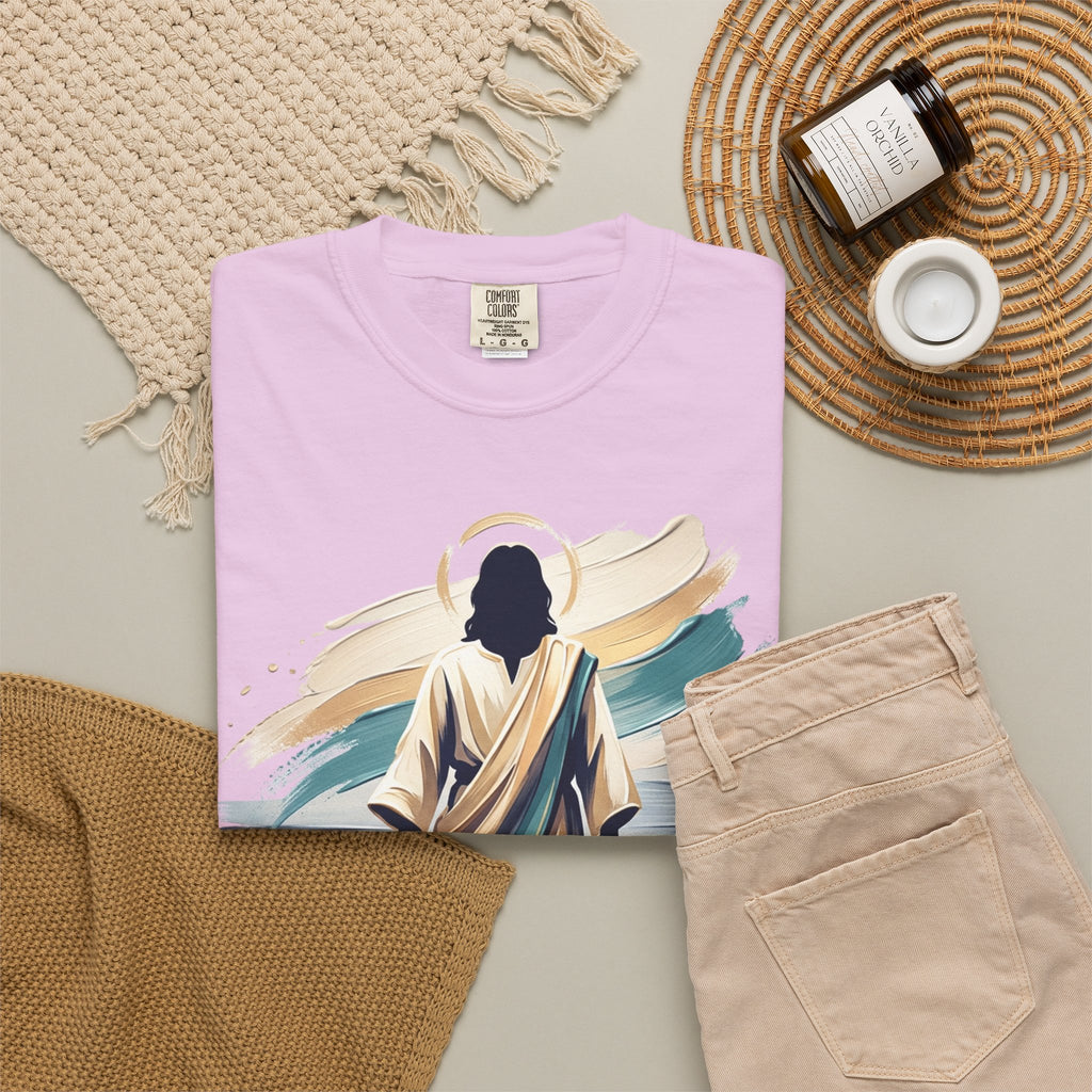 Jesus Walking on Water T-Shirt — Inspirational Christian Faith Tee
