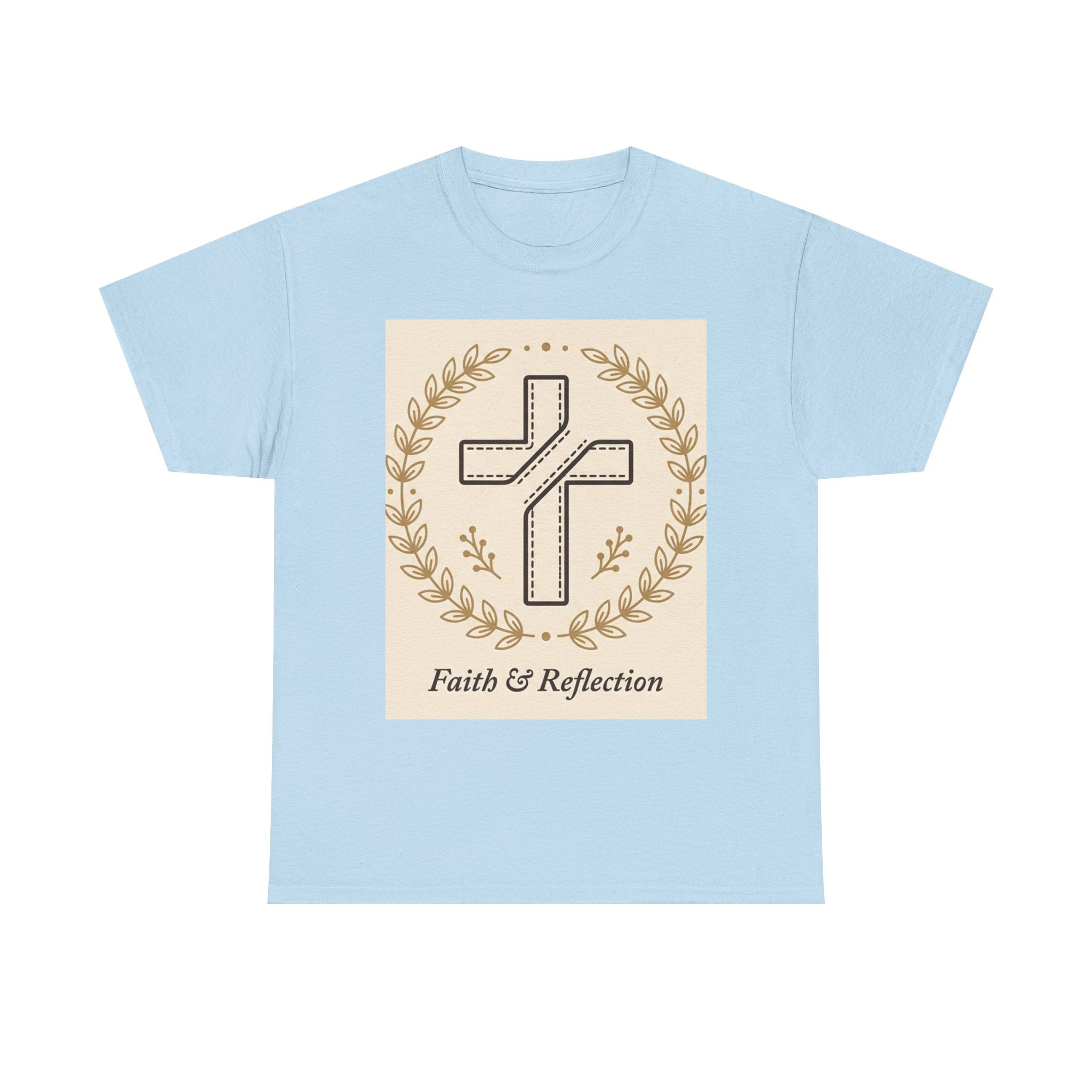 Faith & Reflection Cross T-Shirt | Christian Scripture Tee