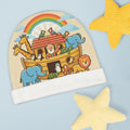Noah's Ark Baby Beanie | Nursery Animal Hat, Rainbow Ark