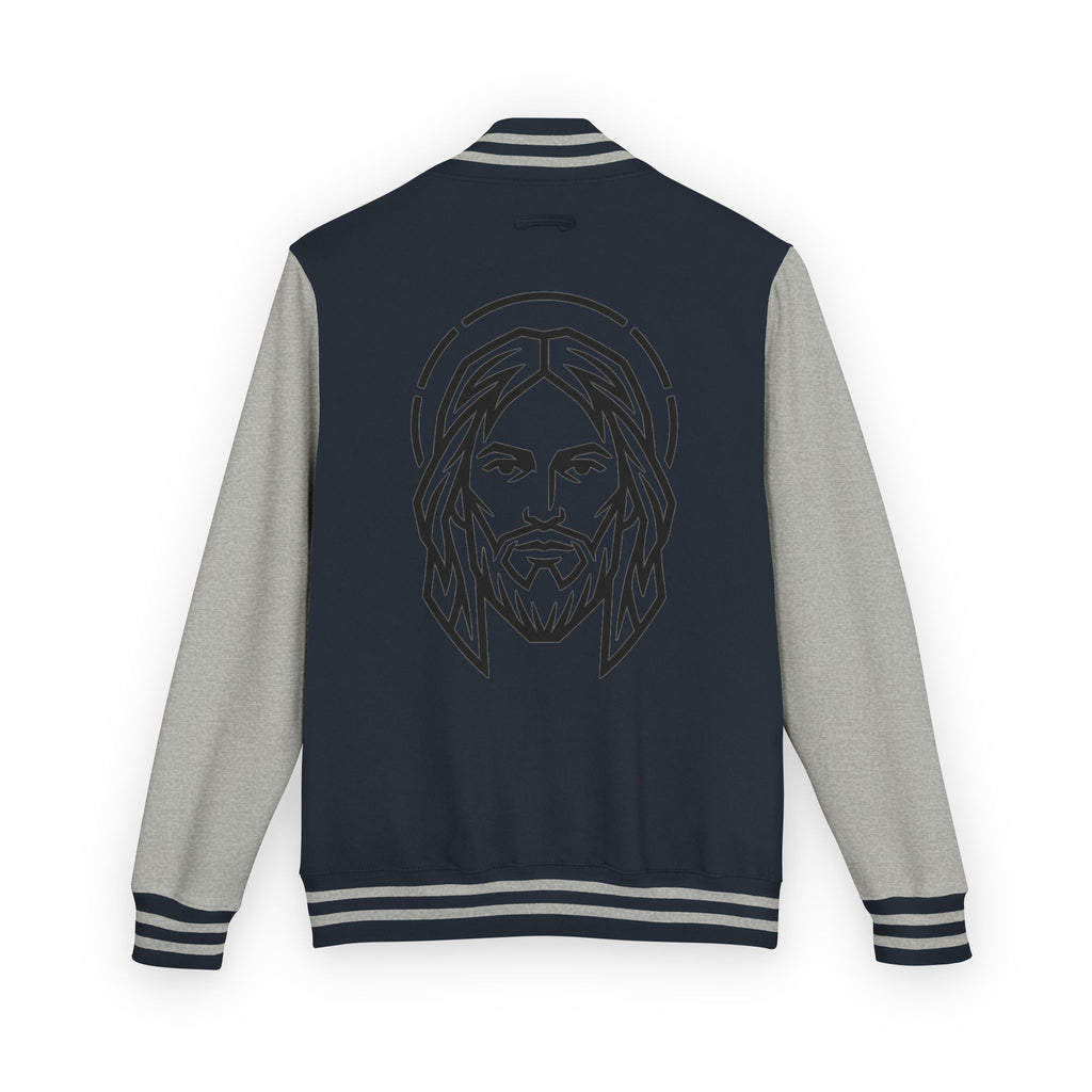 Christ Emblem Letterman Jacket | Red White Varsity
