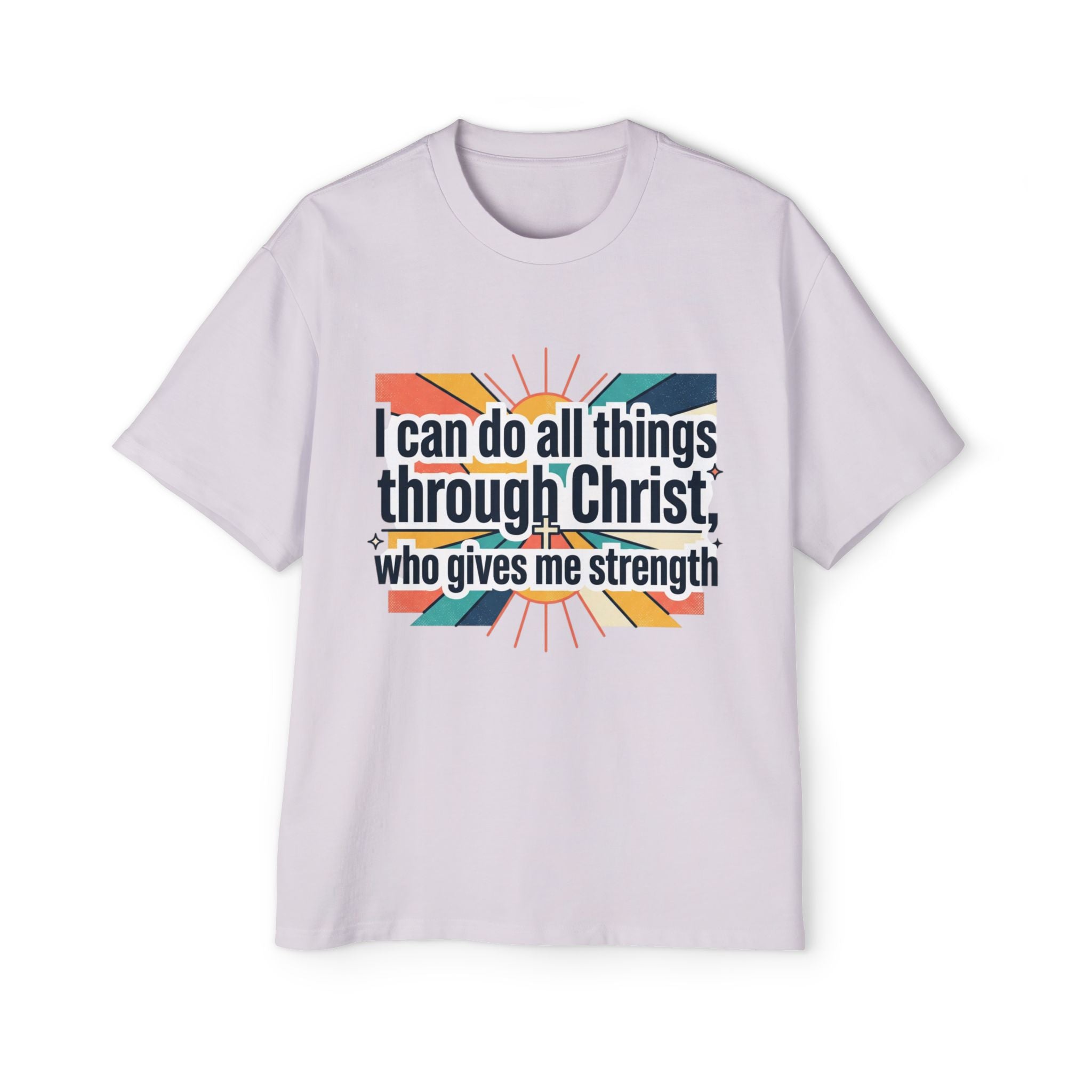 I can do all things through Christ who gives me strength T-Shirt | Grunge Christian Tee