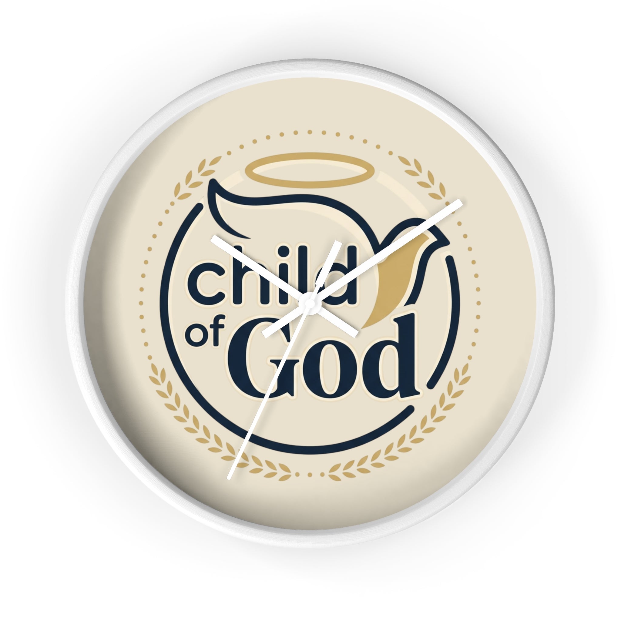 Child of God Wall Clock | Christian Decor, Dove and Halo Design