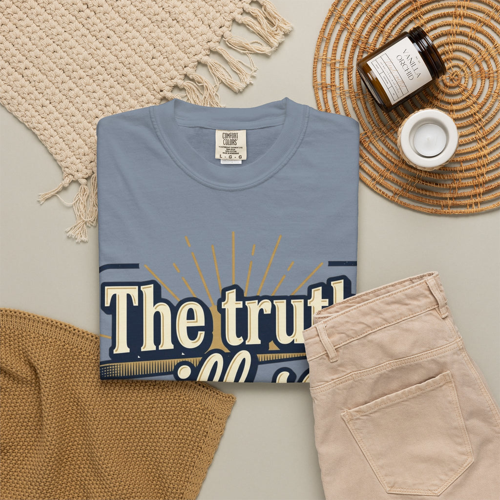 T-Shirt — "The Truth Will Set You Free" Inspirational Graphic Tee
