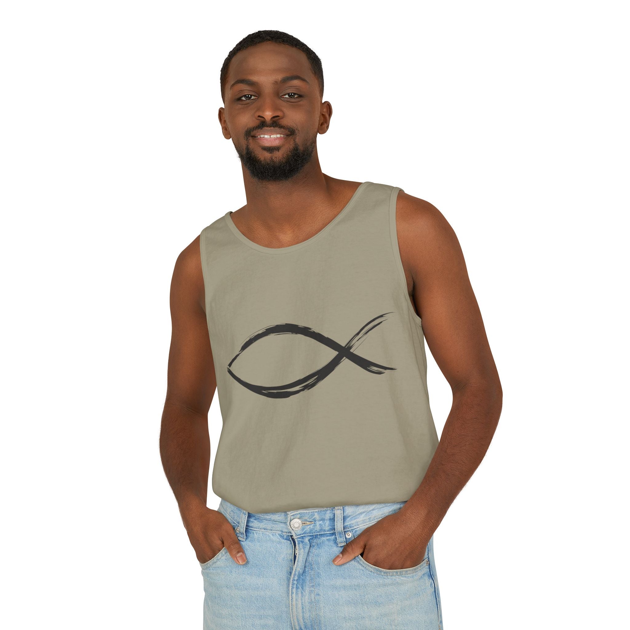 Fish Symbal tank top | Christian faith apparel