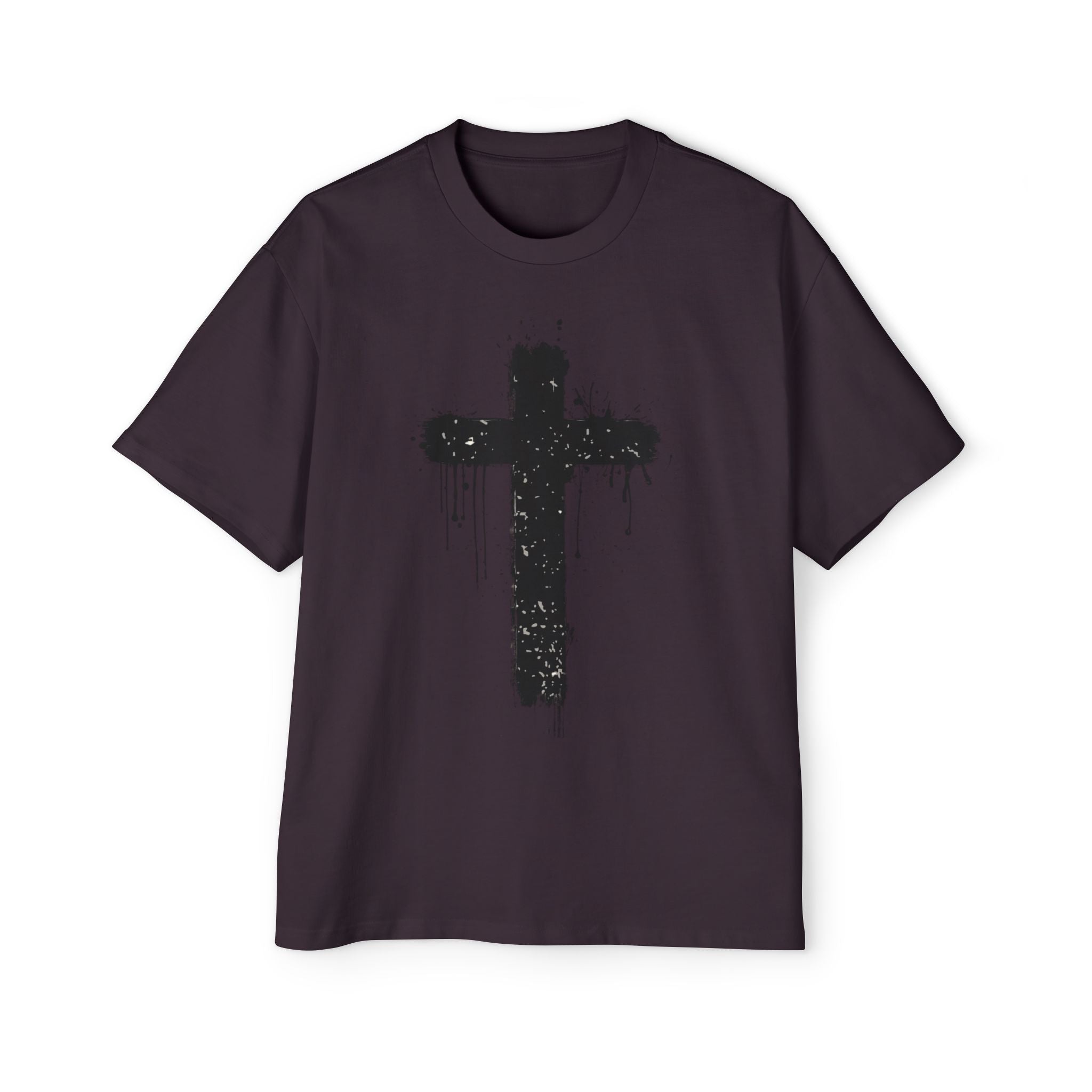 Dripping Paint Cross T-Shirt | Grunge Christian Tee