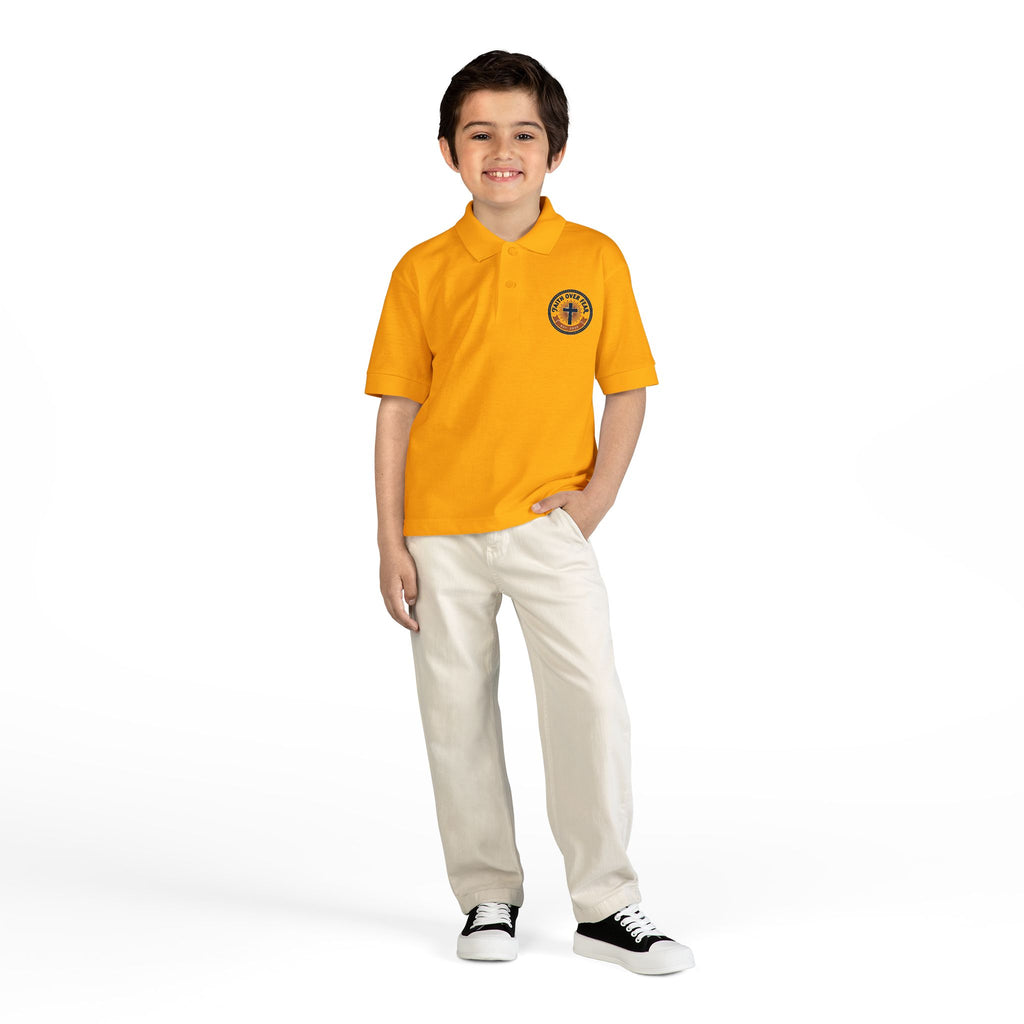 Faith over Fear design Youth Polo