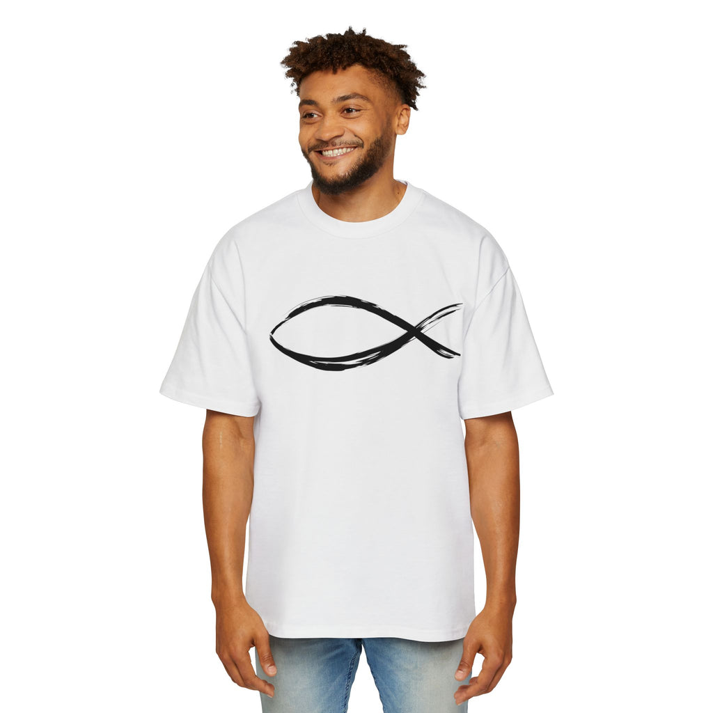 Fish Christian Symbol| Grunge Christian Tee