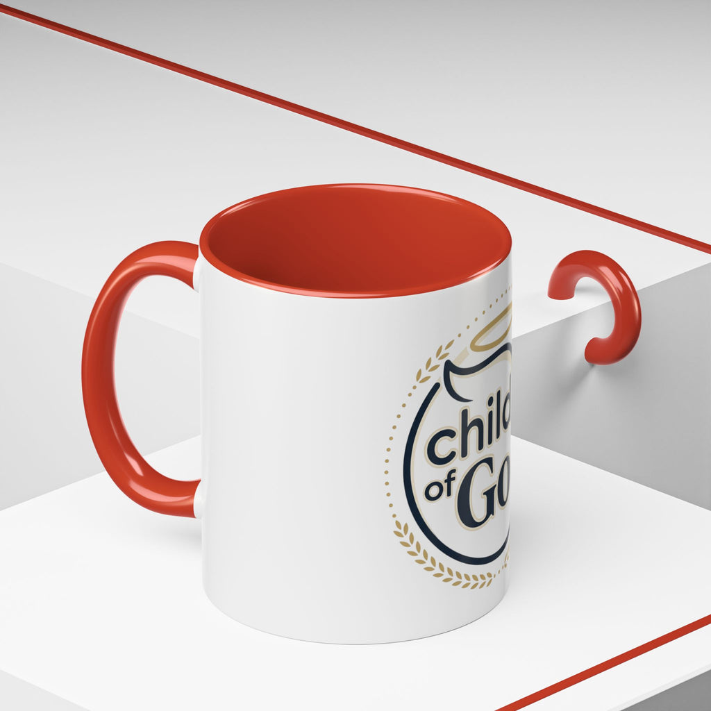 Child of God Accent Coffee Mug — 11/15 oz Christian Faith Ceramic Mug