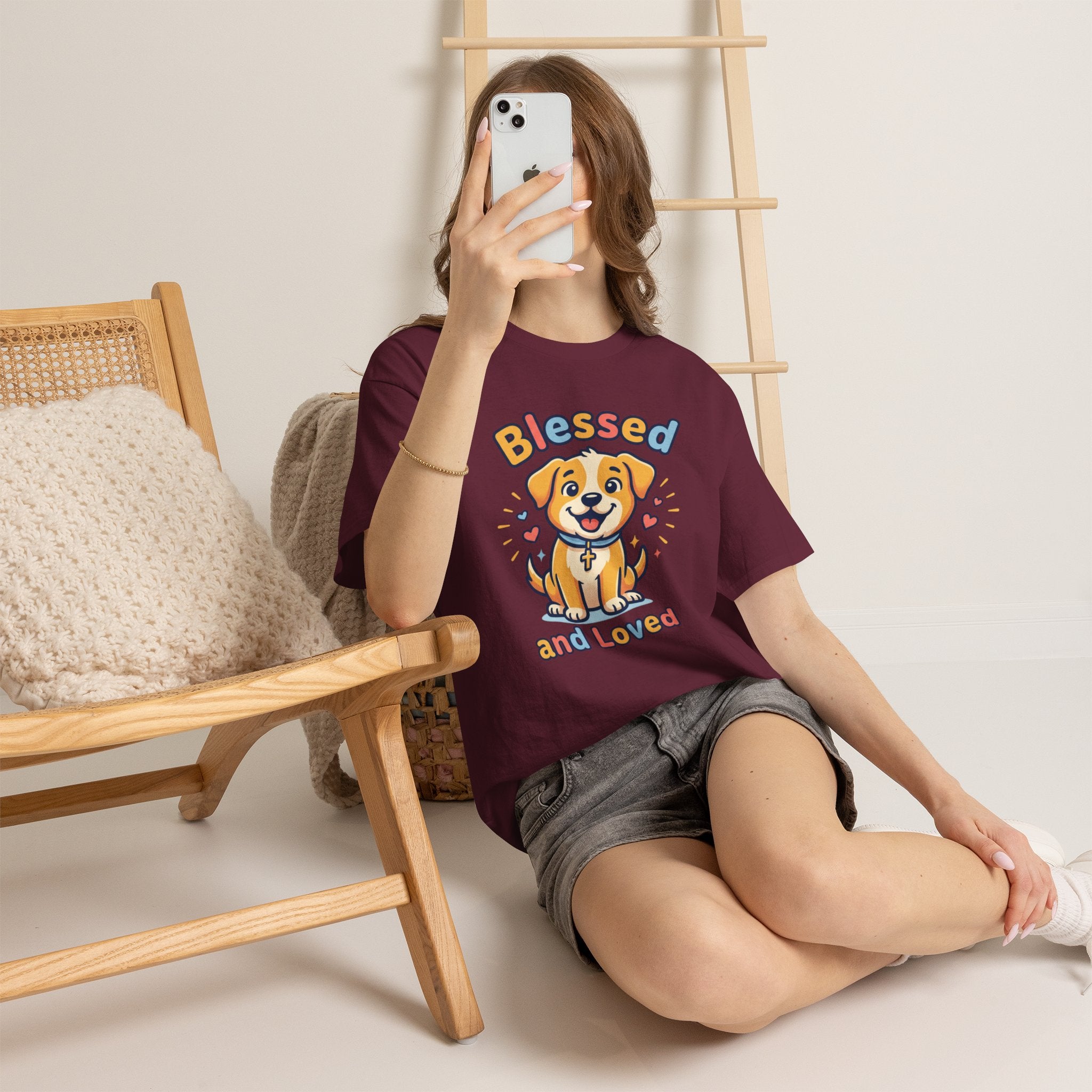 Blessed and Loved Puppy T-Shirt — Cute Dog Graphic Tee for Pet Lovers