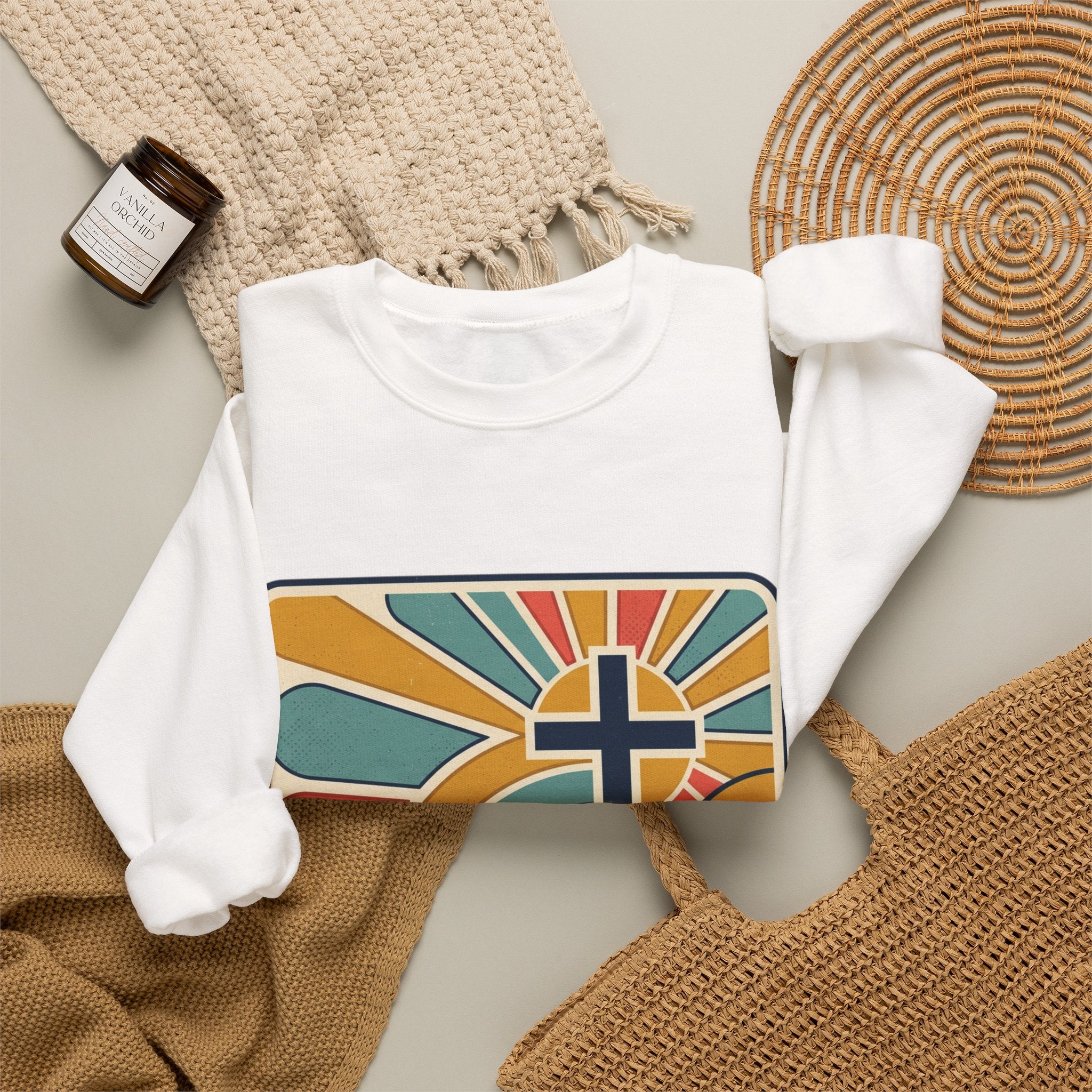 Faith Over Fear Christian Heavy Blend™ Crewneck Sweatshirt