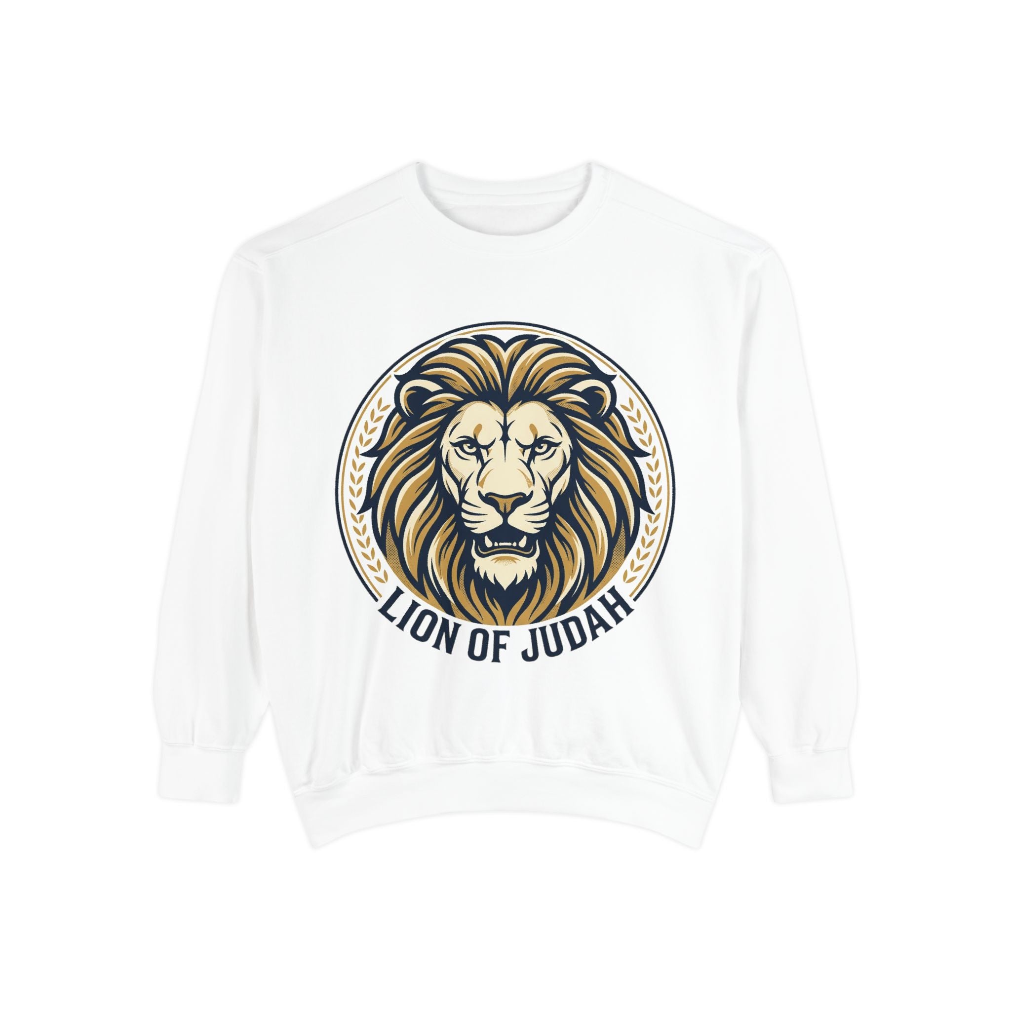 Lion of Judah Sweatshirt — Religious Lion Graphic Crewneck