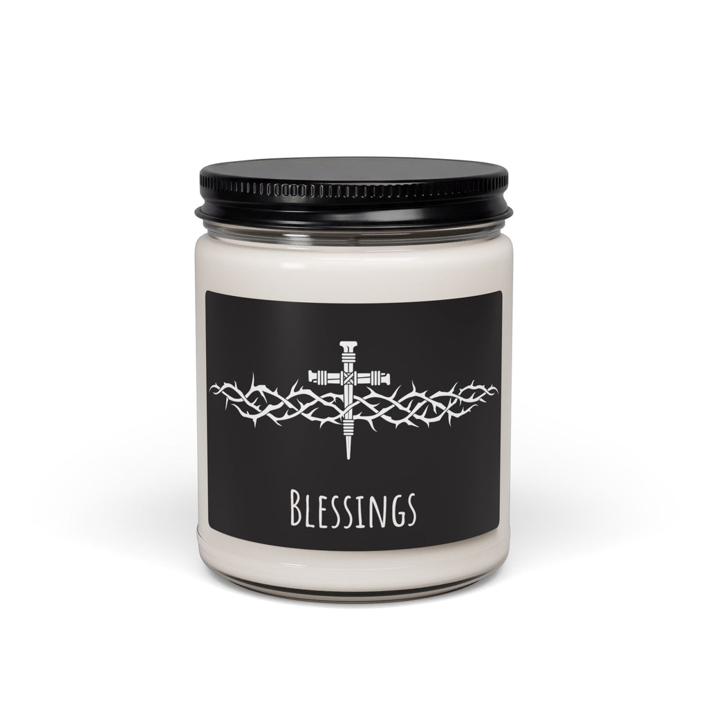 Christian Inspired Scripture Candle 9oz Soy Candle | Faith Prayer Home Decor Blessings