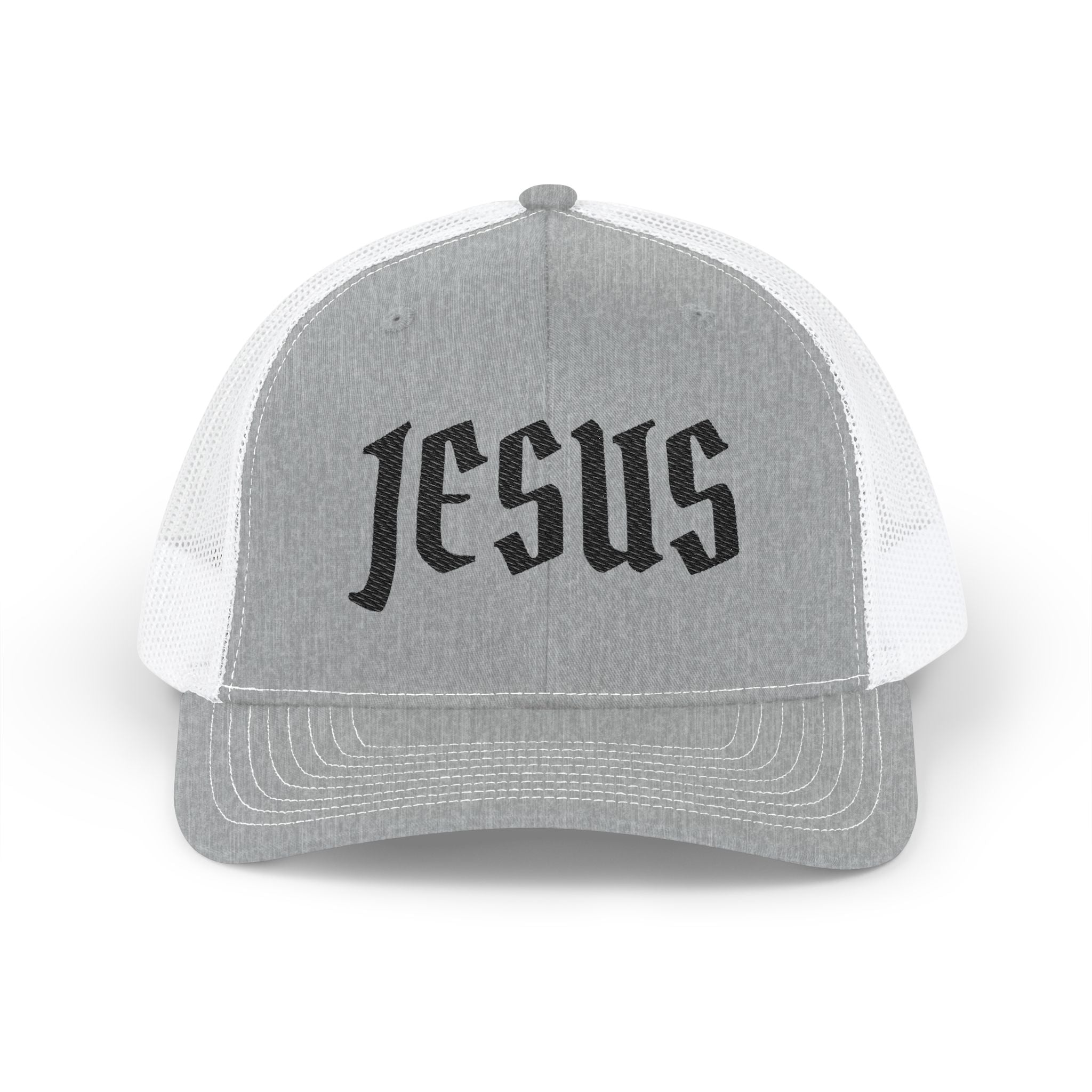 Jesus Embroidered Trucker Cap — Inspirational Snapback Hat
