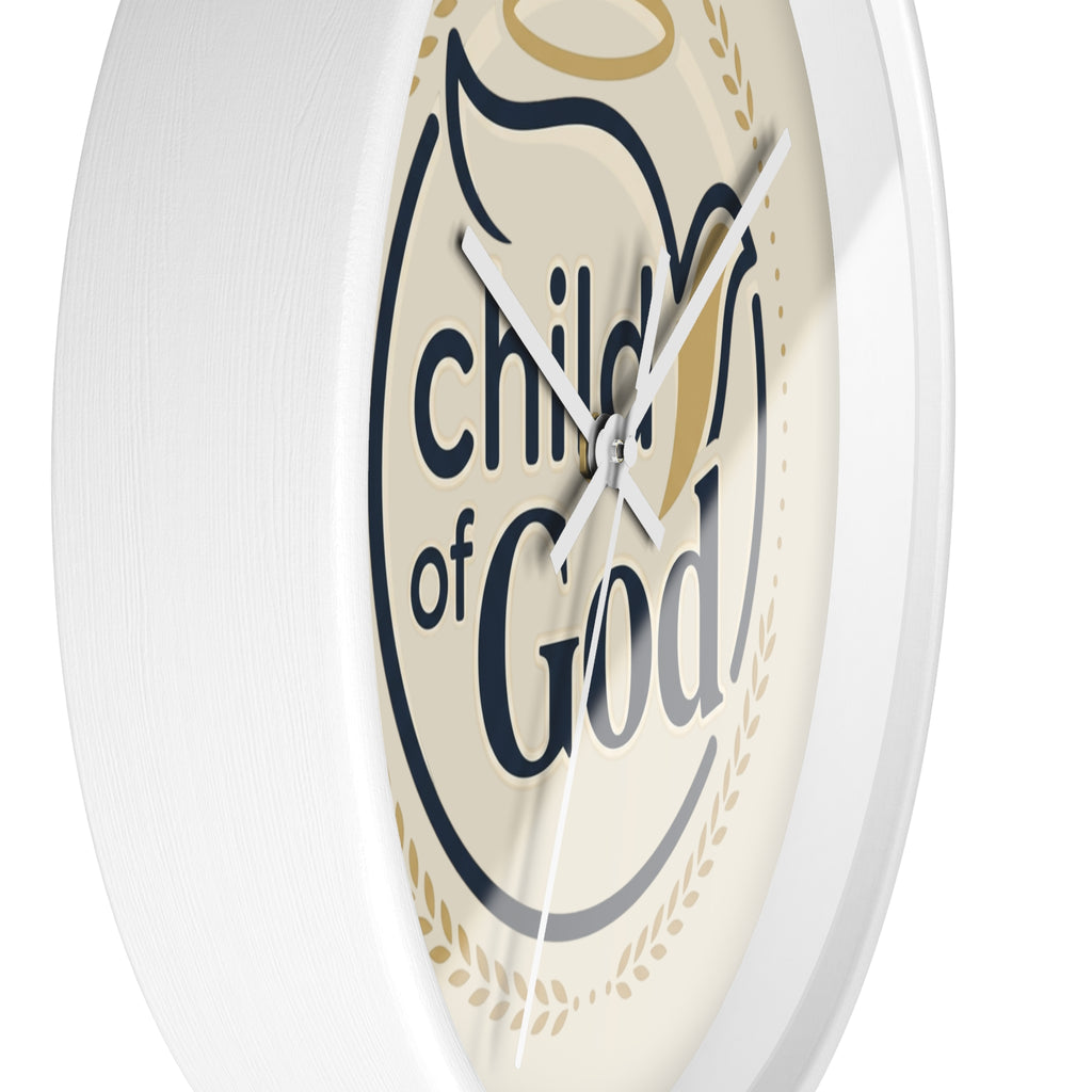 Child of God Wall Clock | Christian Decor, Dove and Halo Design