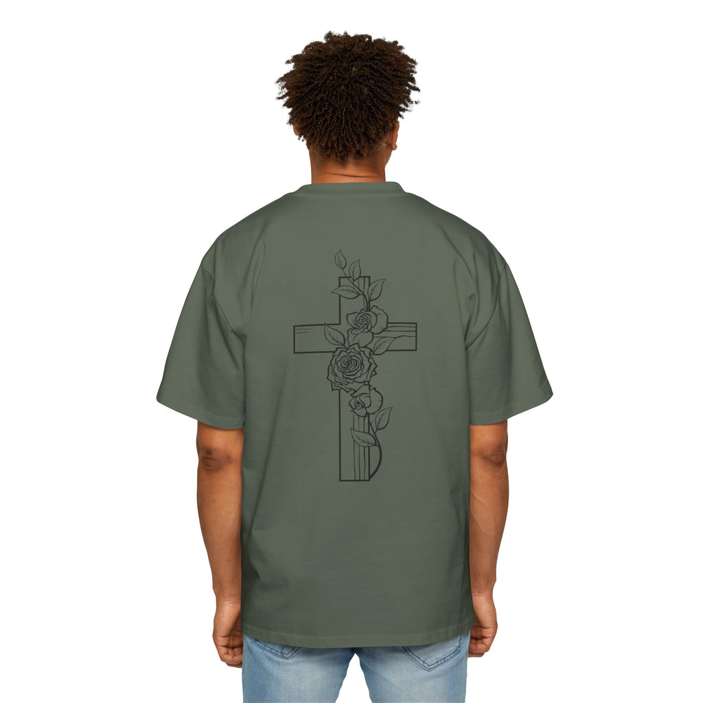 Cross and Rose| Grunge Christian Tee