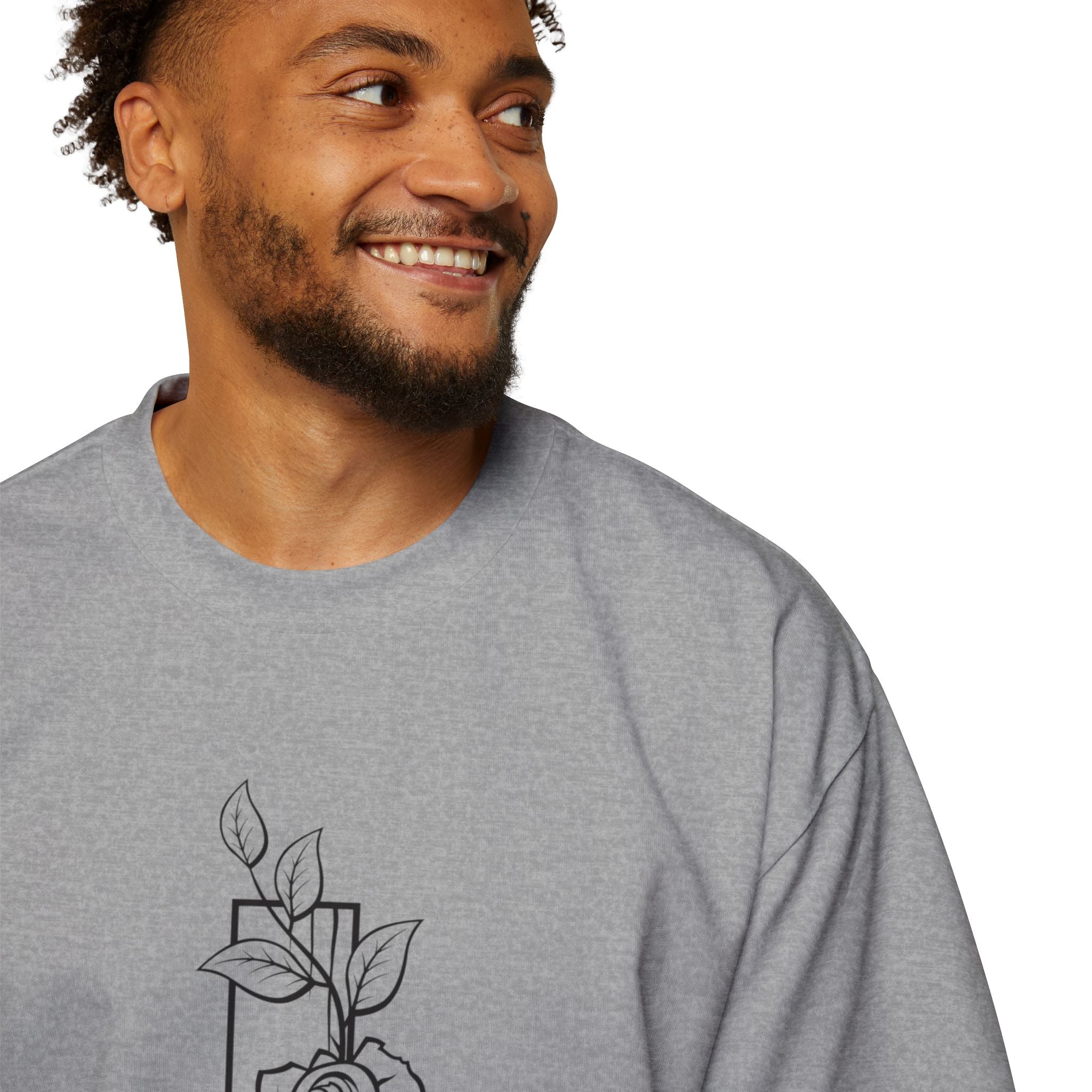 Cross and Rose| Grunge Christian Tee