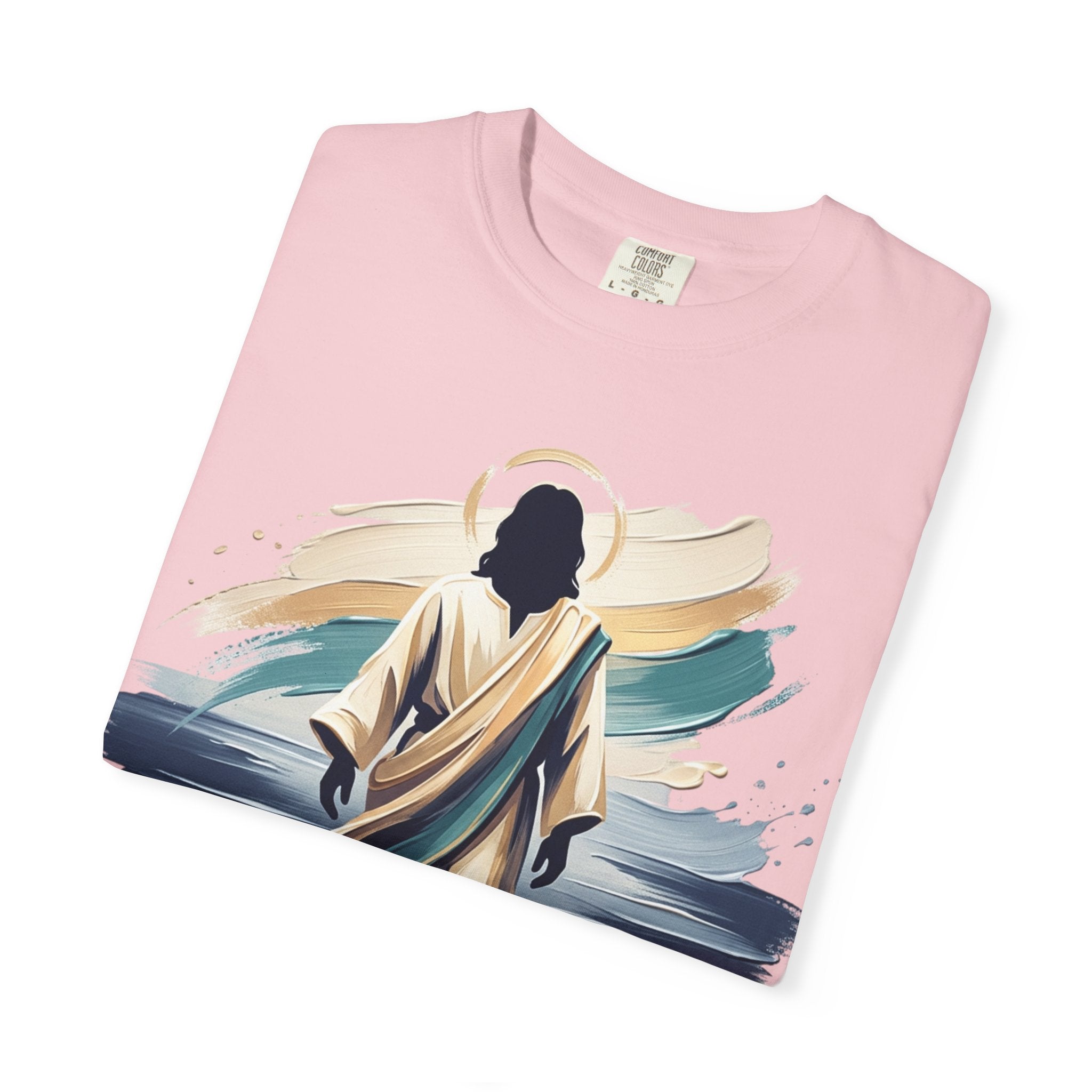 Jesus Walking on Water T-Shirt — Inspirational Christian Faith Tee