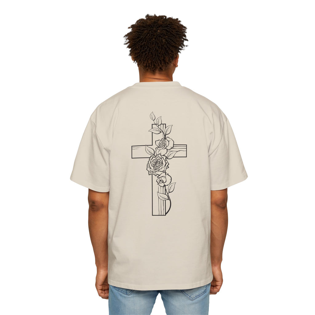 Cross and Rose| Grunge Christian Tee