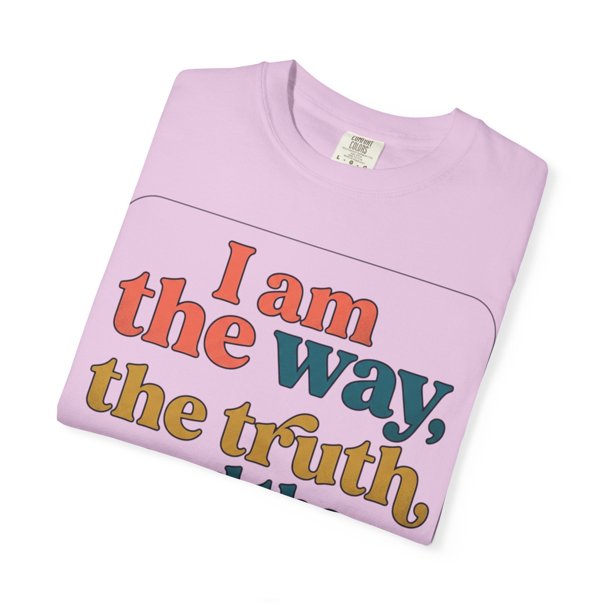 Christian T-Shirt — "I Am the Way, the Truth, and the Life" Retro Scripture Tee (John 14:6)