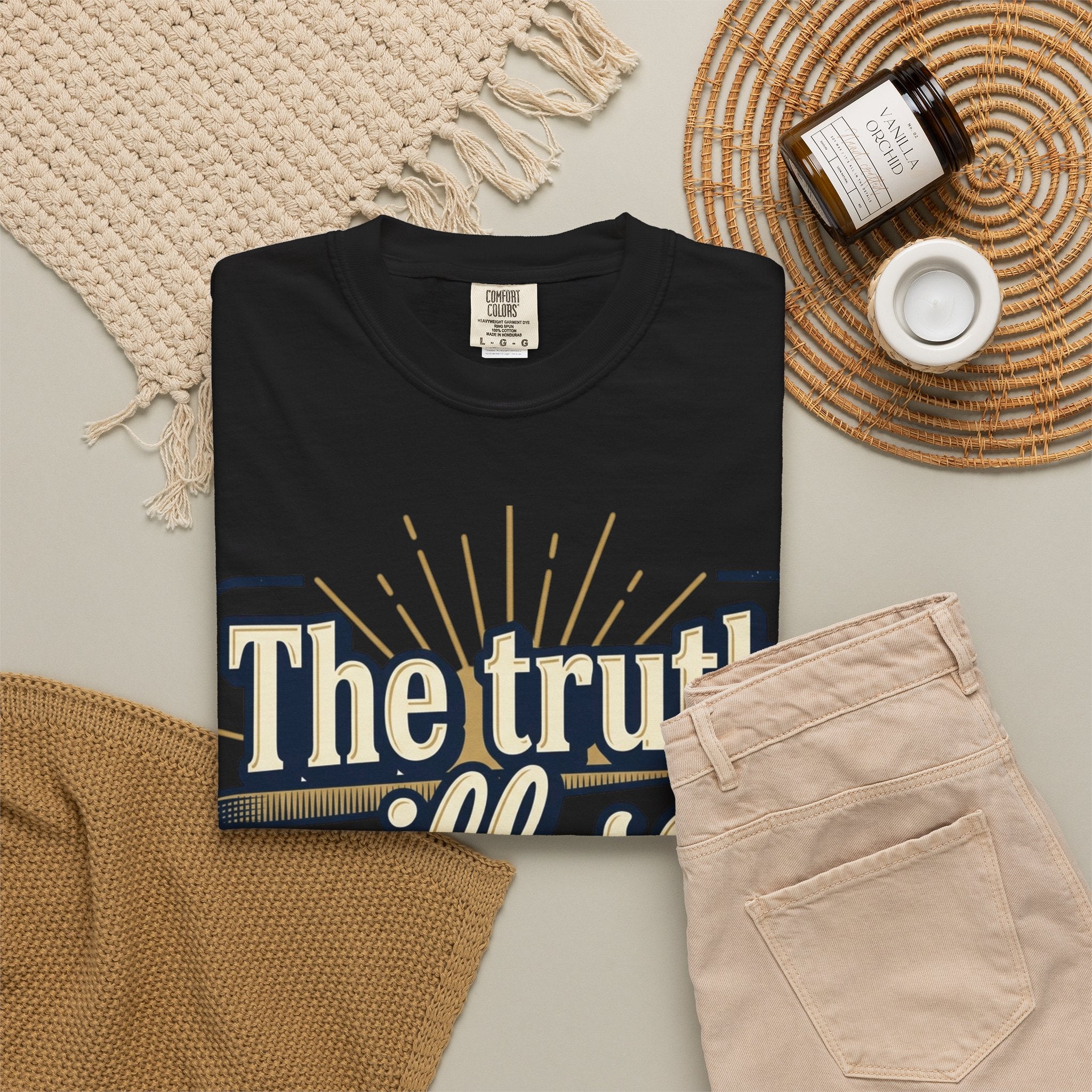 T-Shirt — "The Truth Will Set You Free" Inspirational Graphic Tee