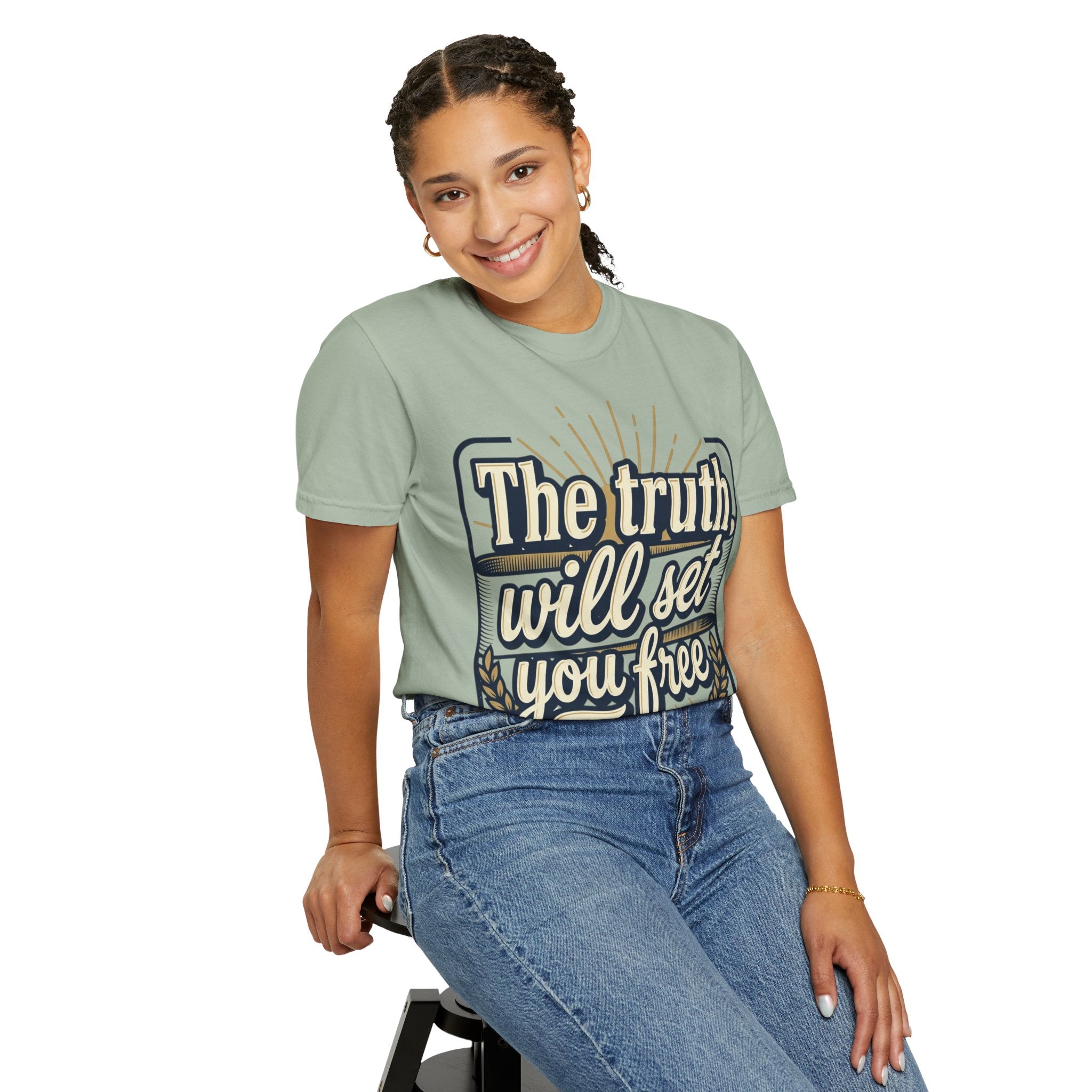 T-Shirt — "The Truth Will Set You Free" Inspirational Graphic Tee