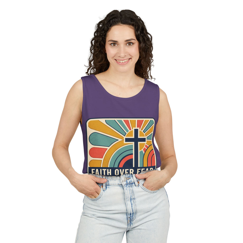 Faith over Fear tank top | Christian faith apparel