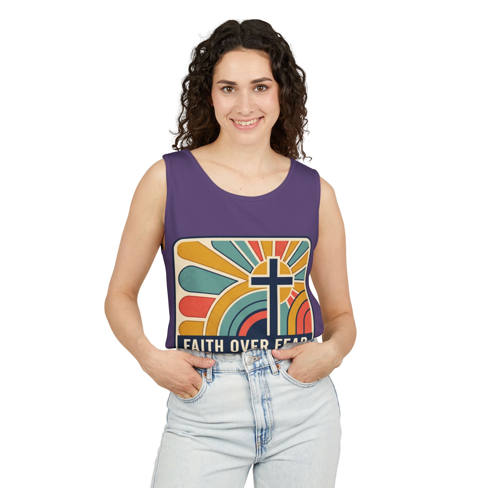 Faith over Fear tank top | Christian faith apparel